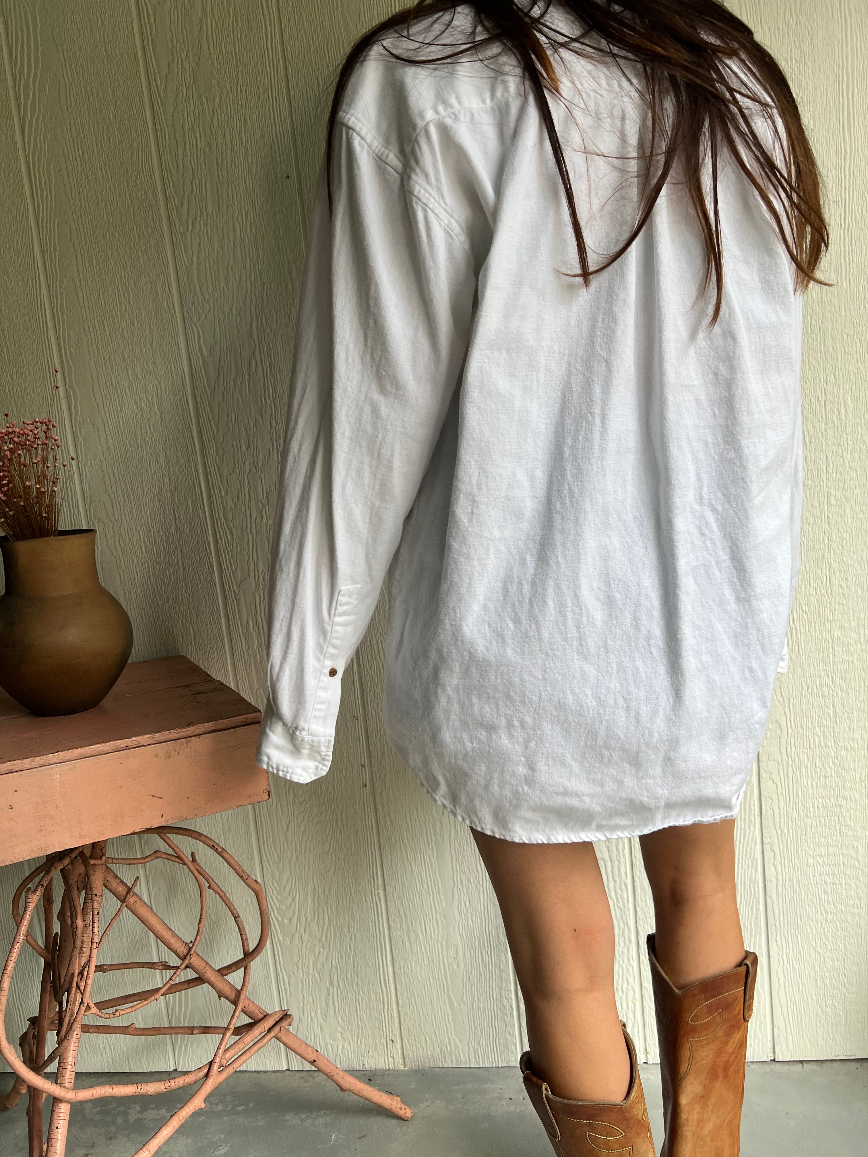 White Button Up Blouse
