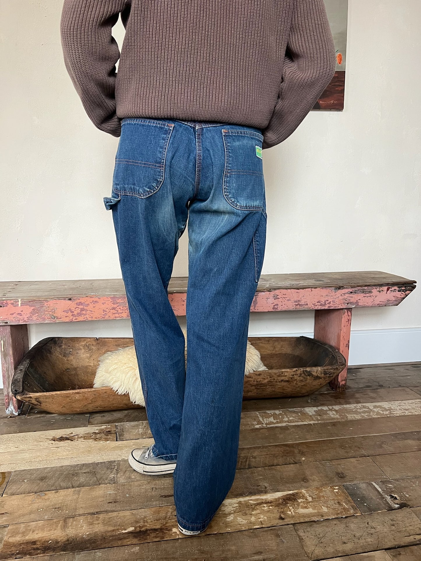 Dark Wash Painter Denim Pant