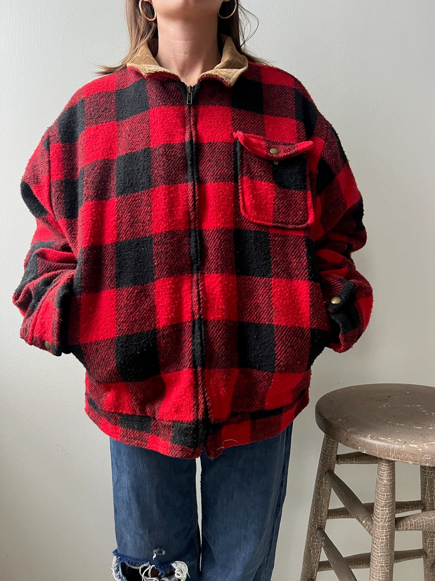 Red Plaid Jacket