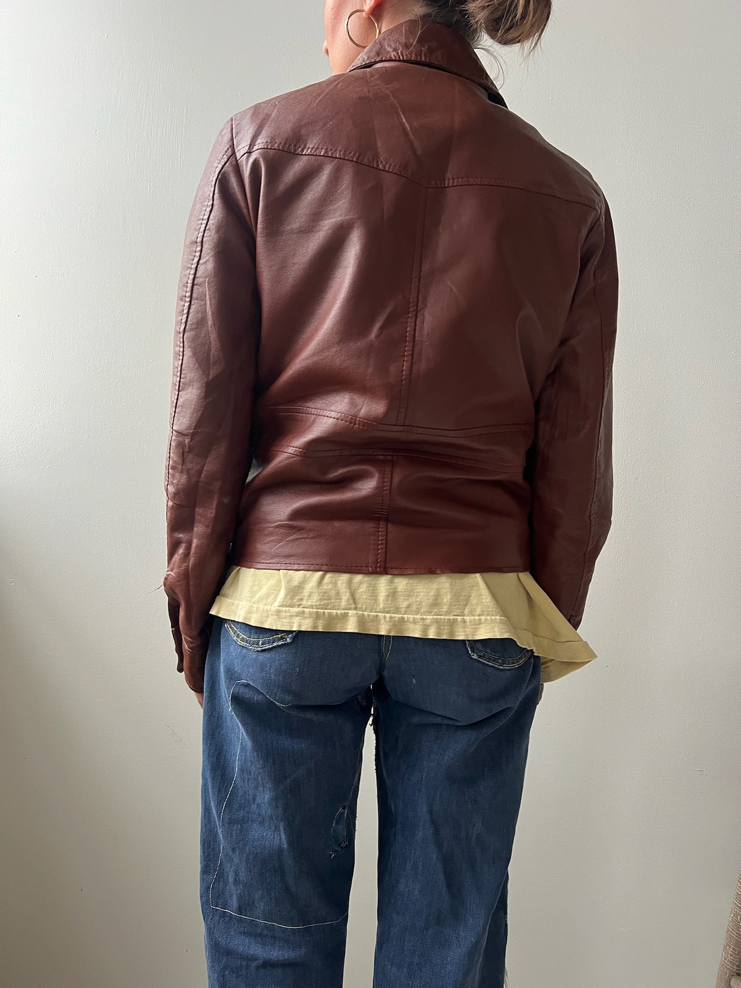 70s Brown Pleather Jacket