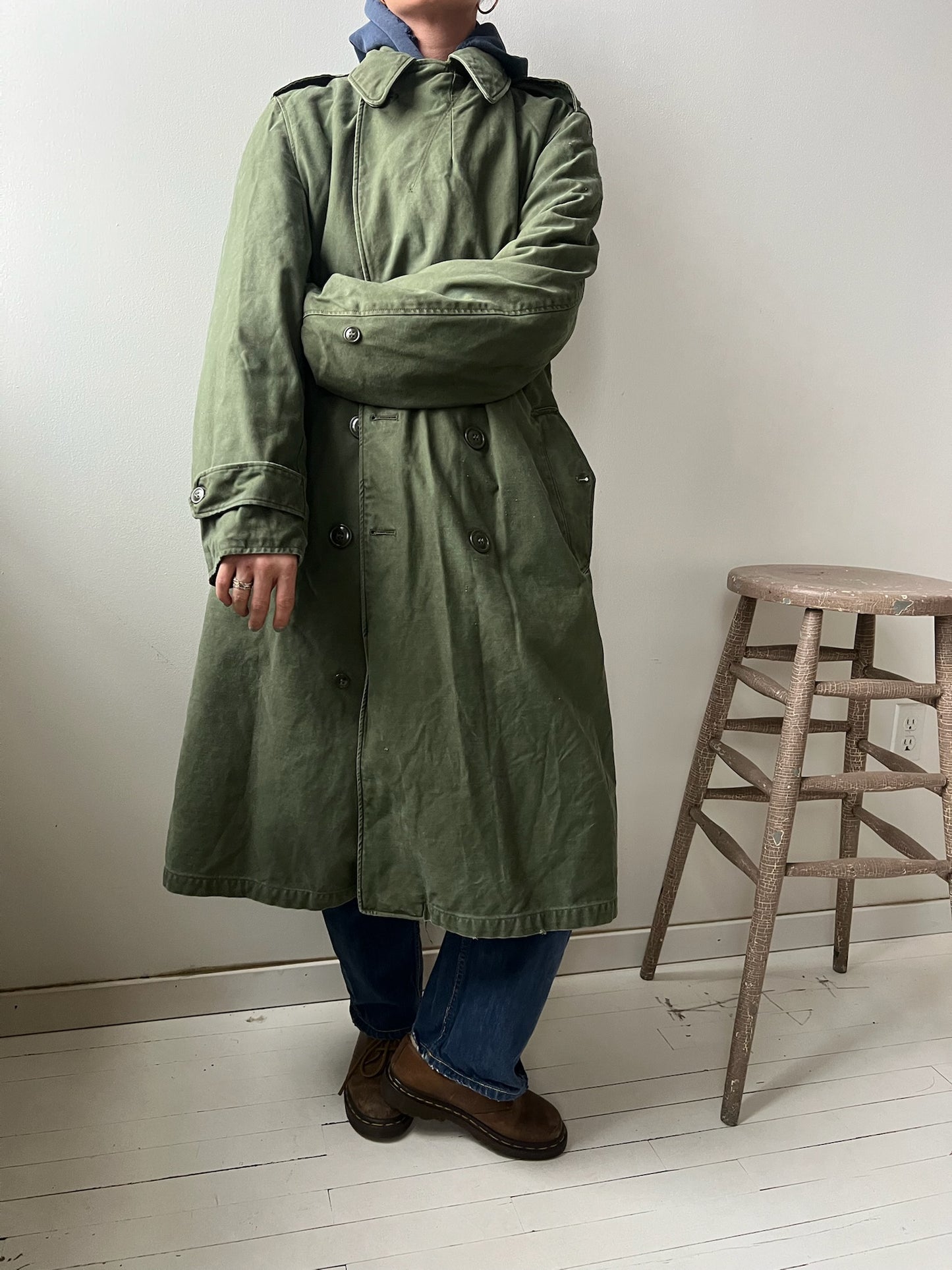 Military Cotton Trench Coat
