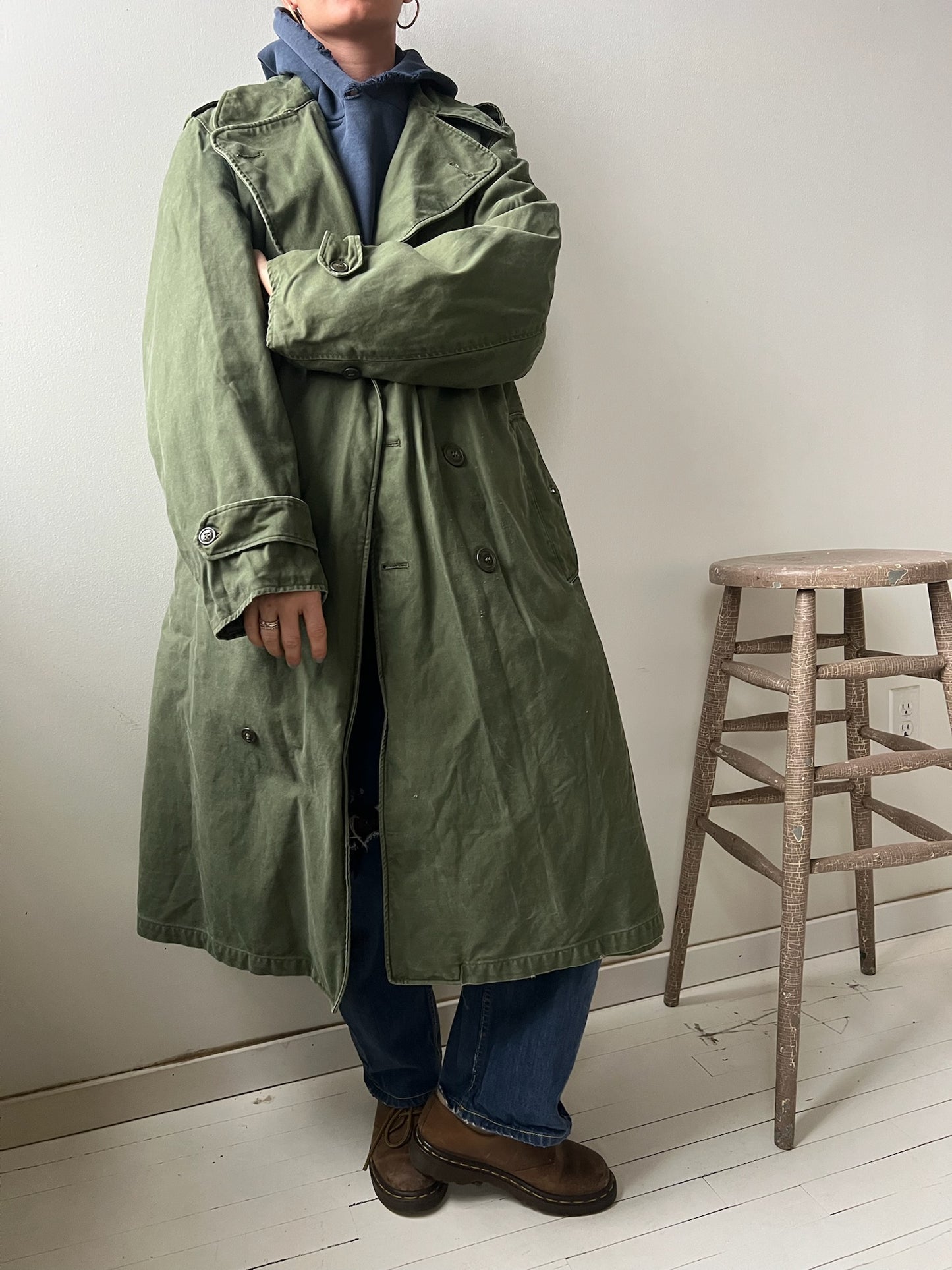 Military Cotton Trench Coat