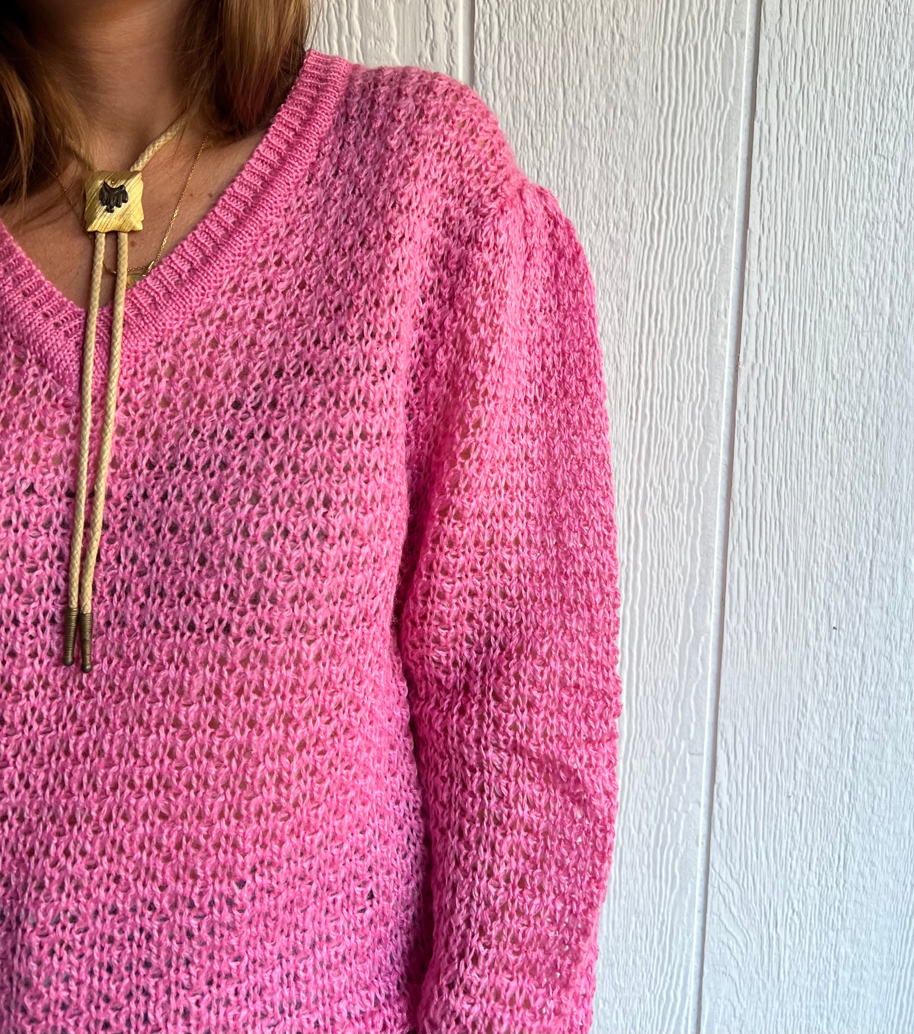 Barbie Pink Knit Sweater