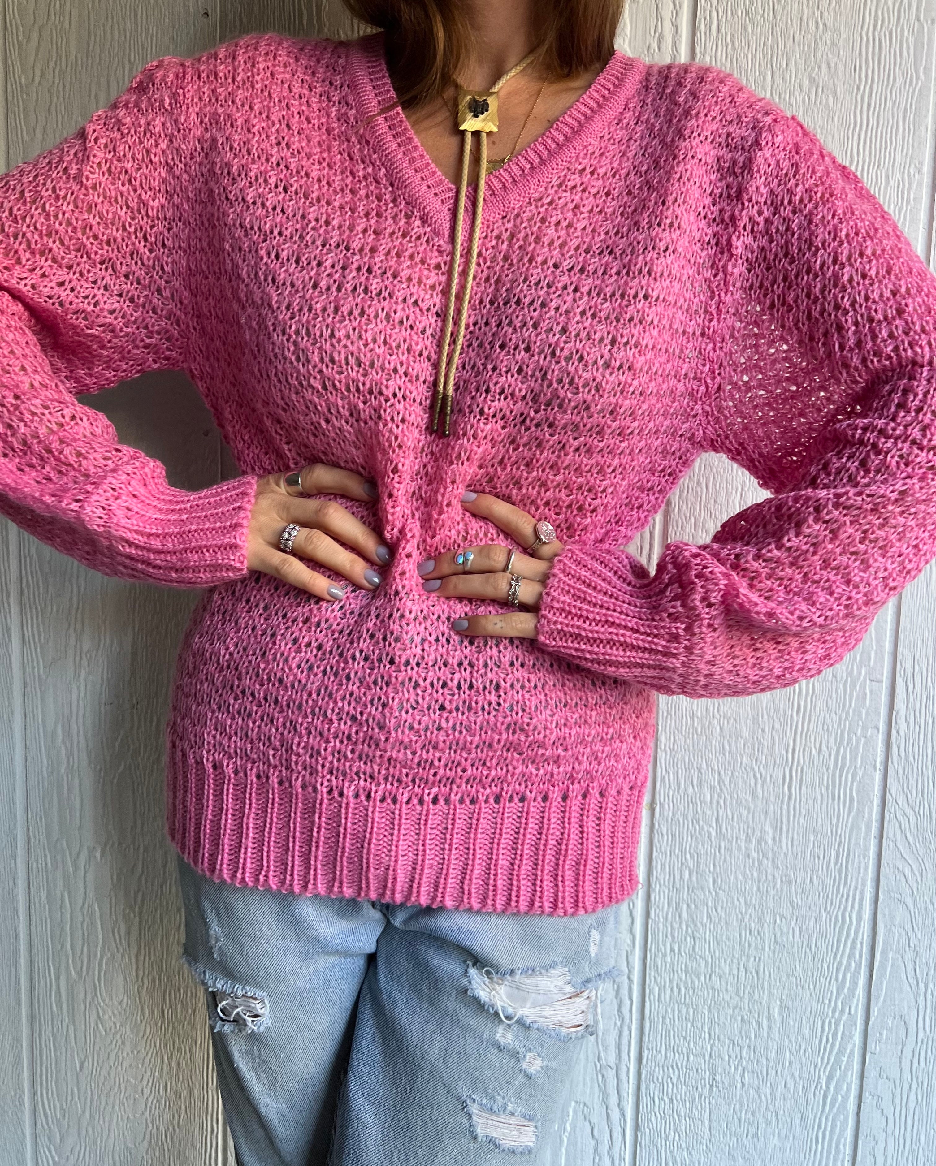 Barbie Pink Knit Sweater