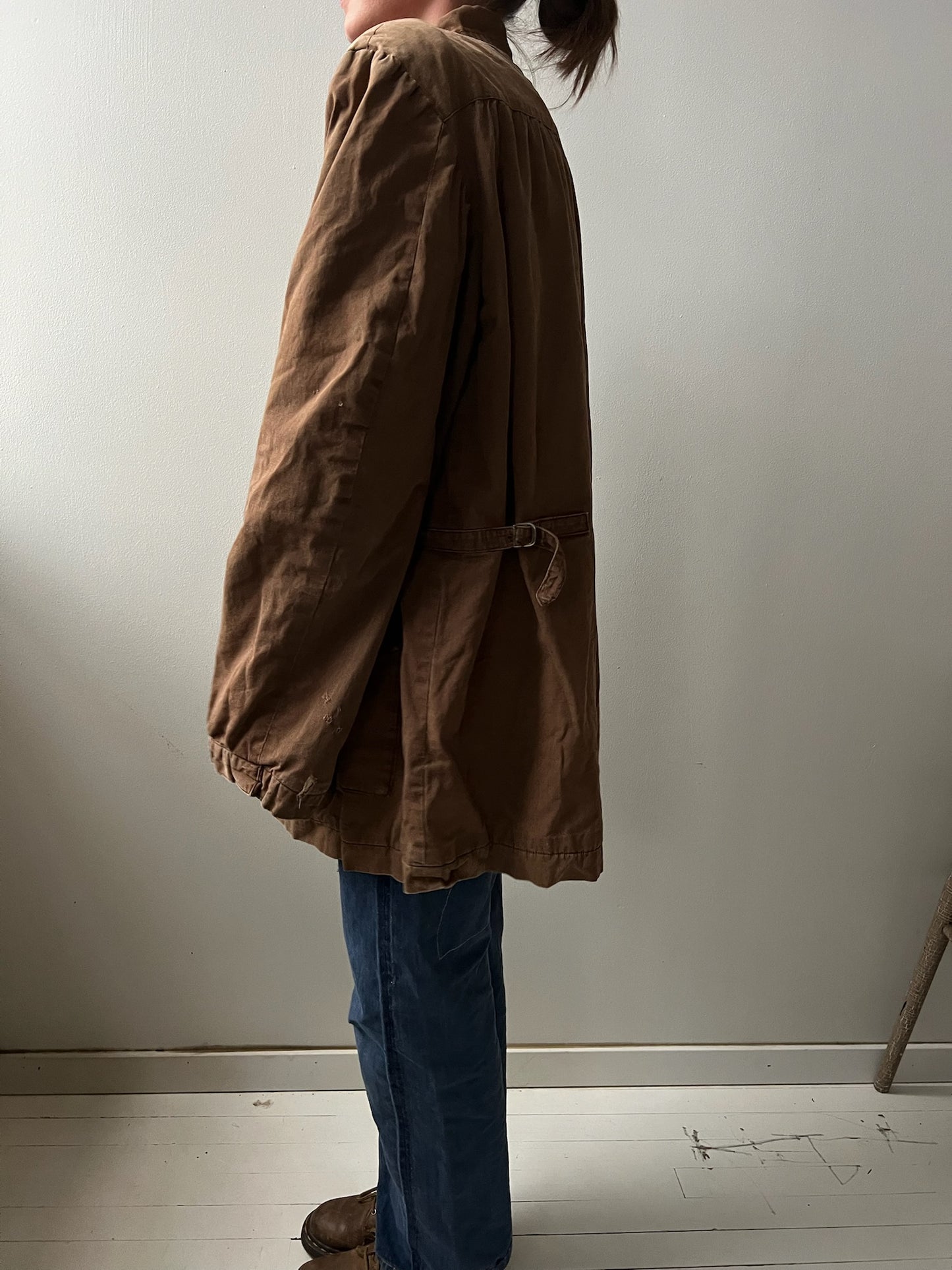 Brown Chore Zip-up Jacket