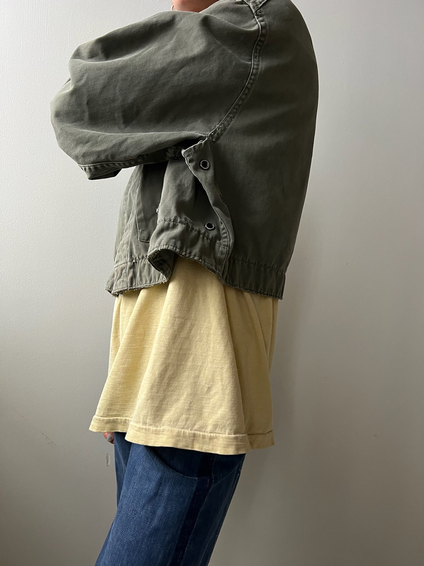 Cropped Green/Grey Coveralls