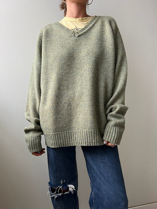 Sage Green Wool Sweater