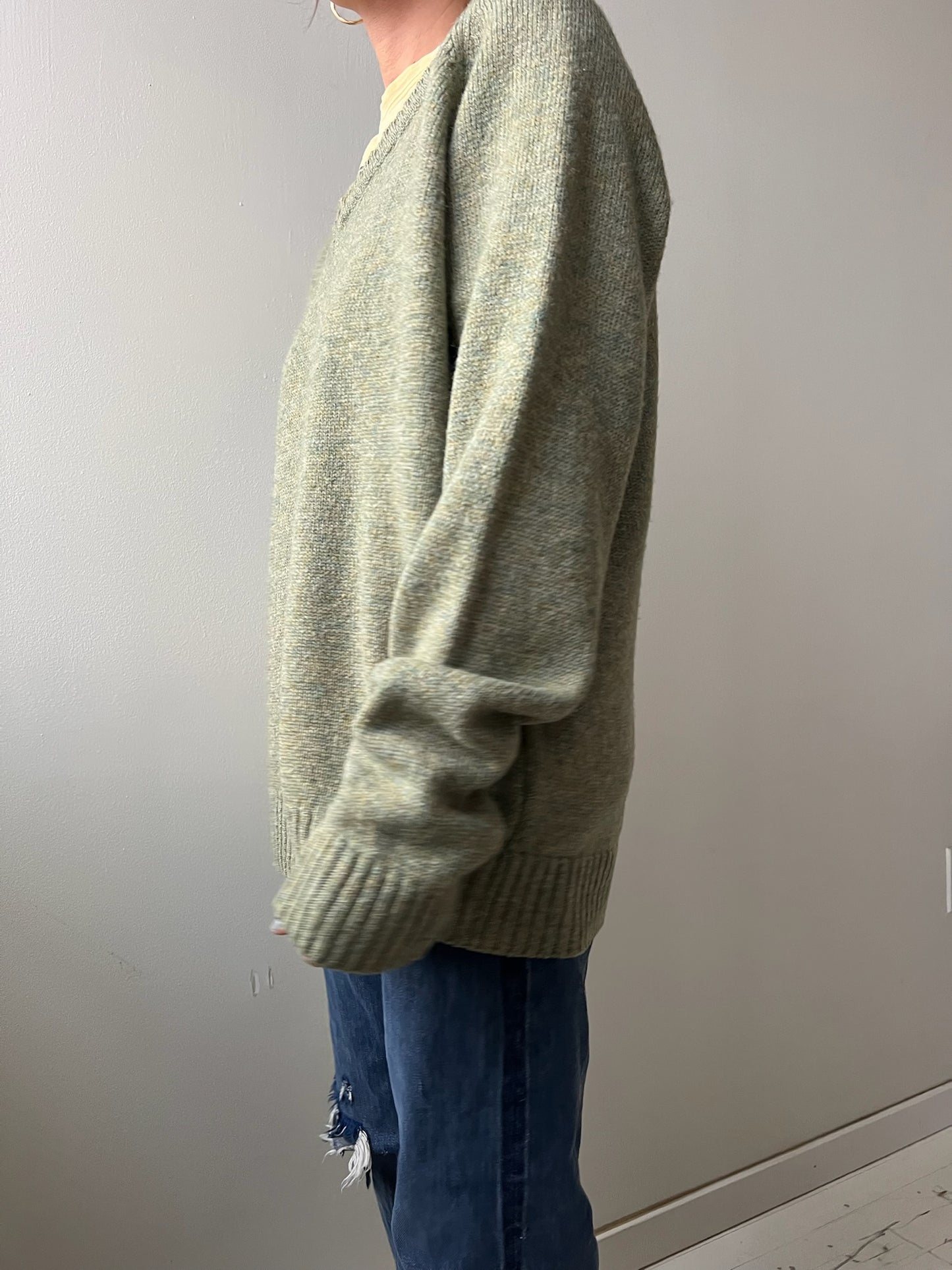 Sage Green Wool Sweater