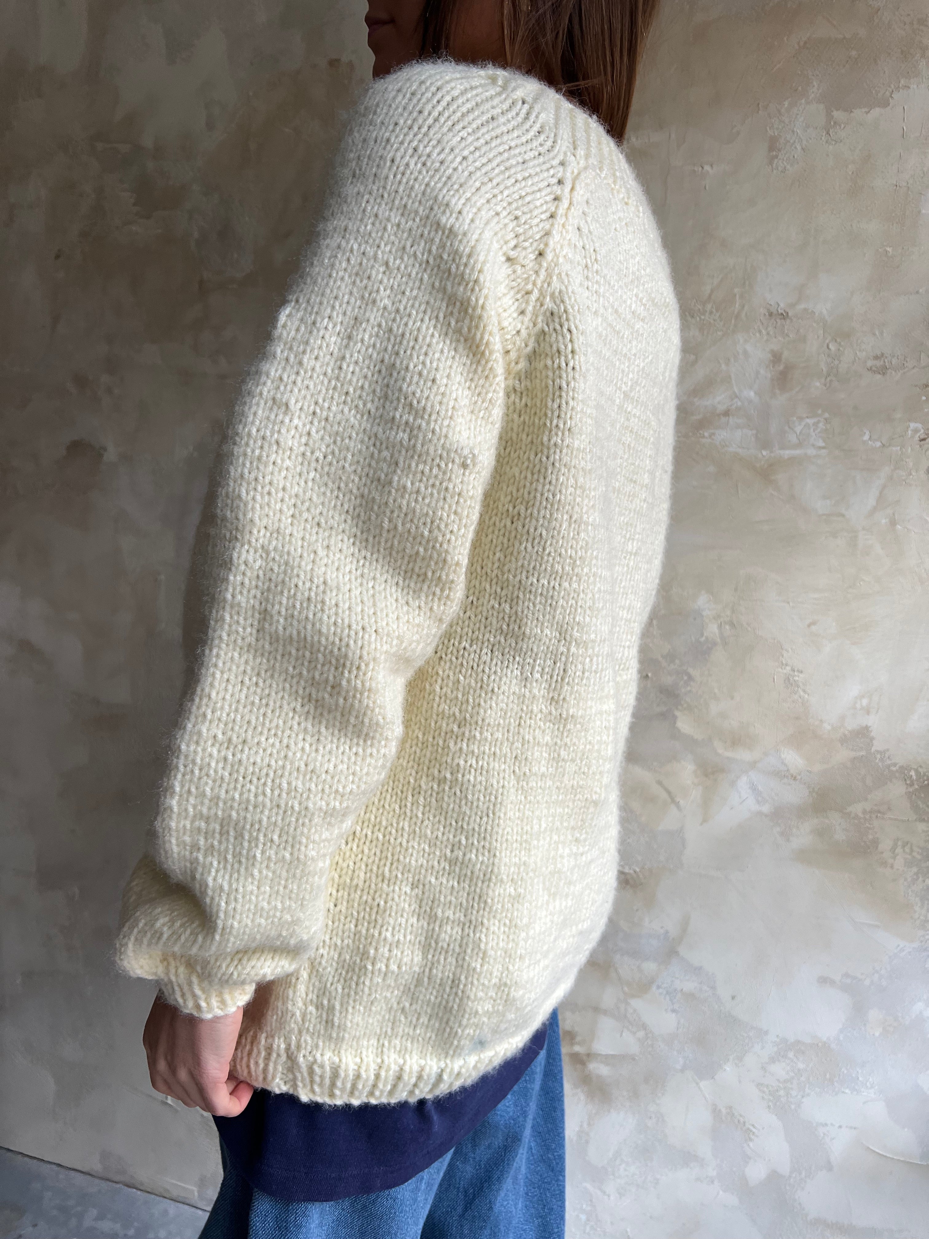 Cream Handknit Sweater