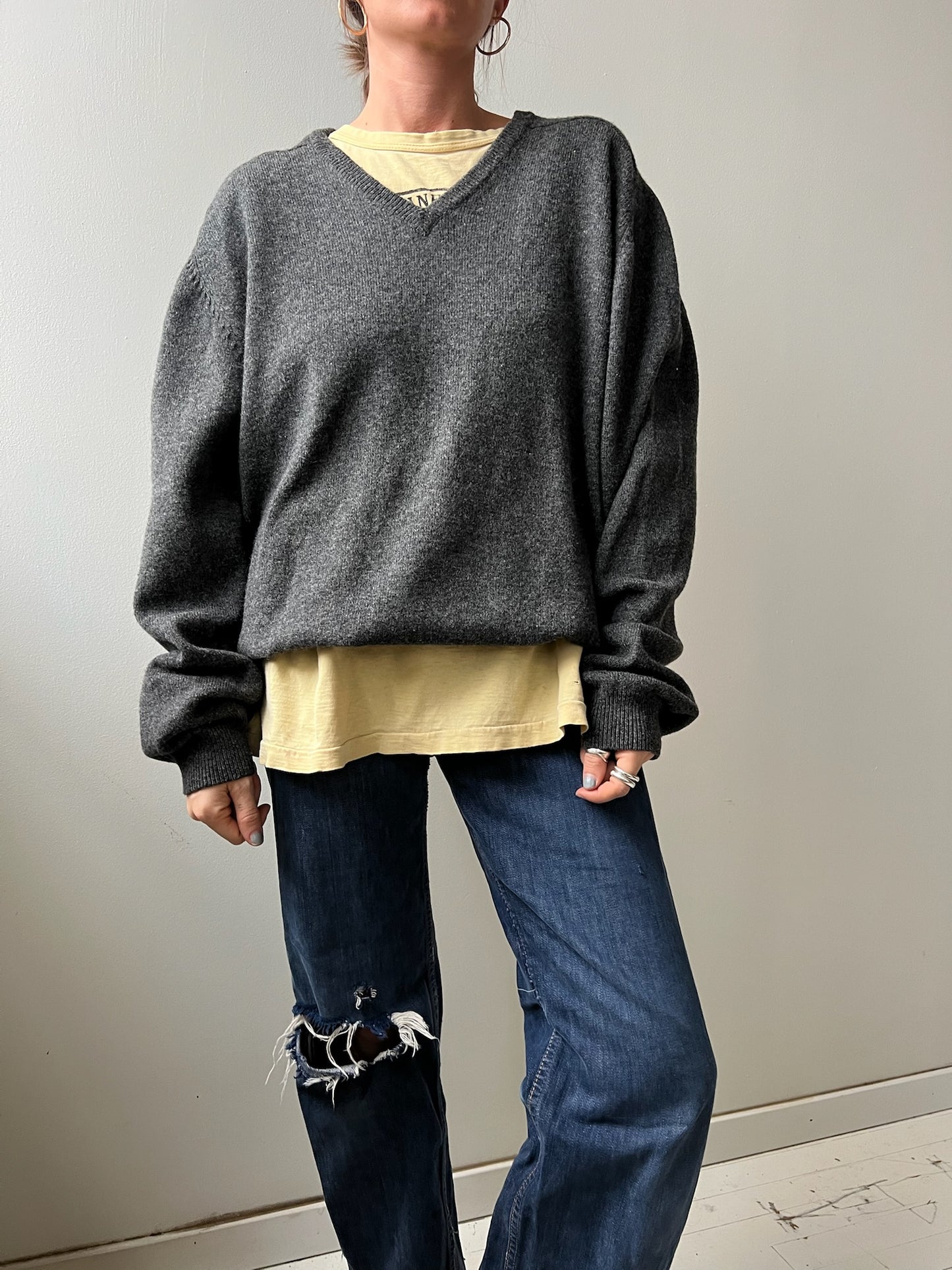 Dark Grey Wool Sweater