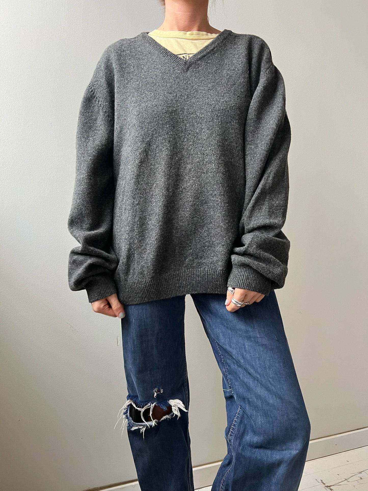 Dark Grey Wool Sweater