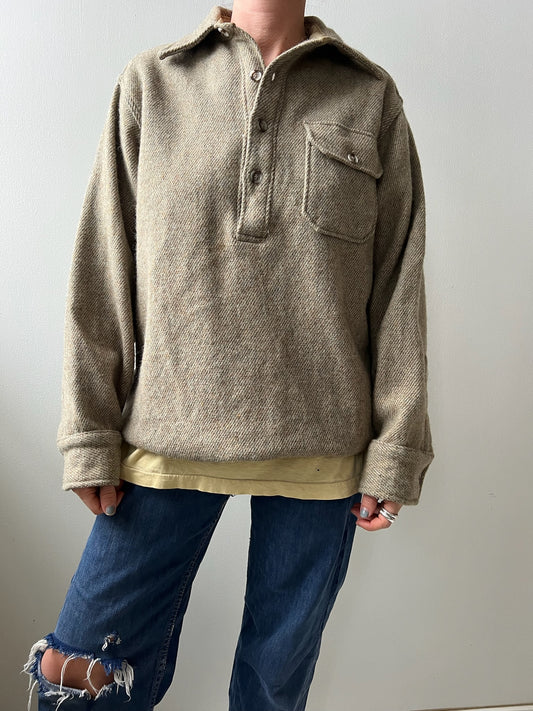 Woolrich Wool Pullover Shirt