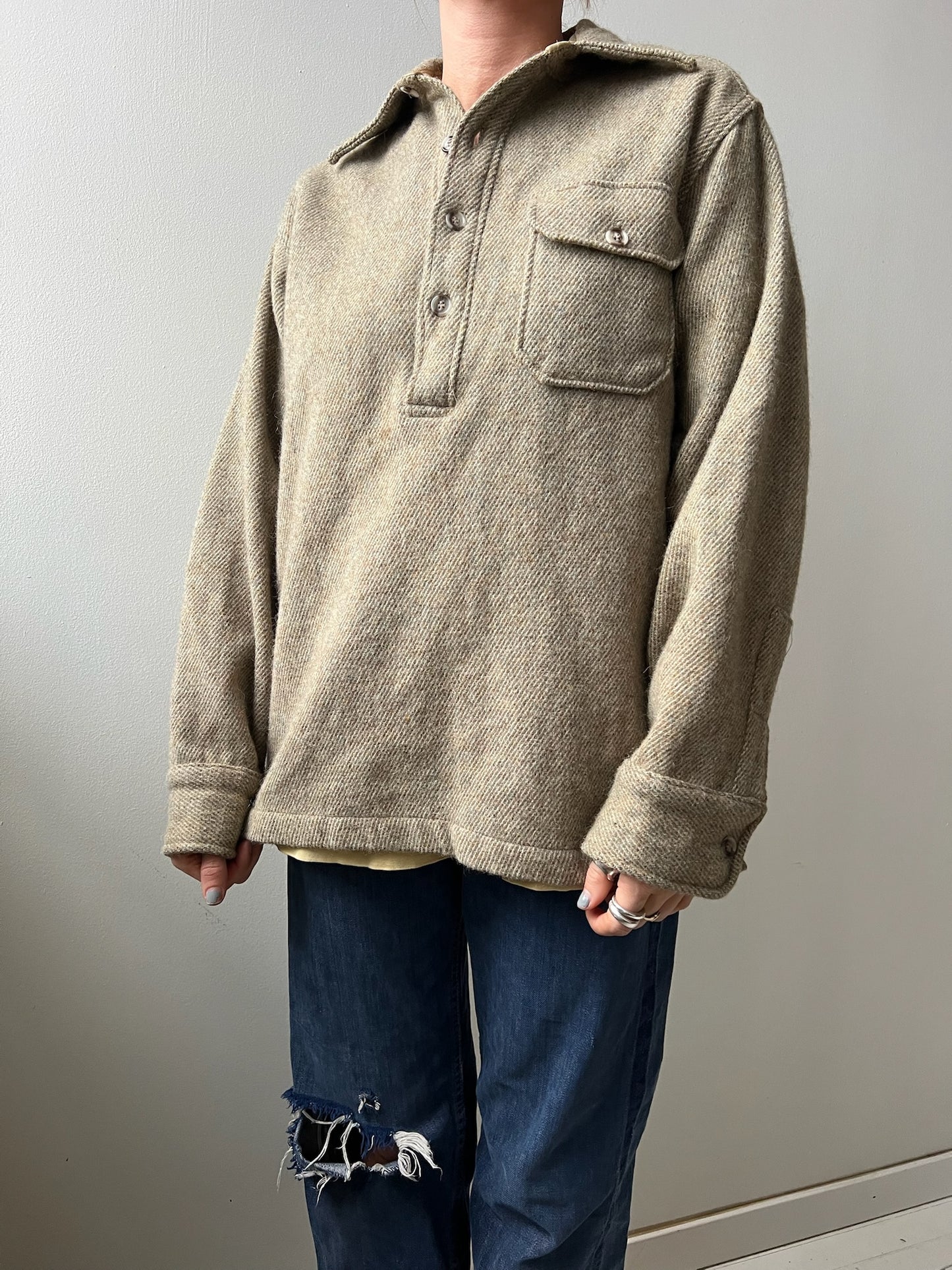 Woolrich Wool Pullover Shirt