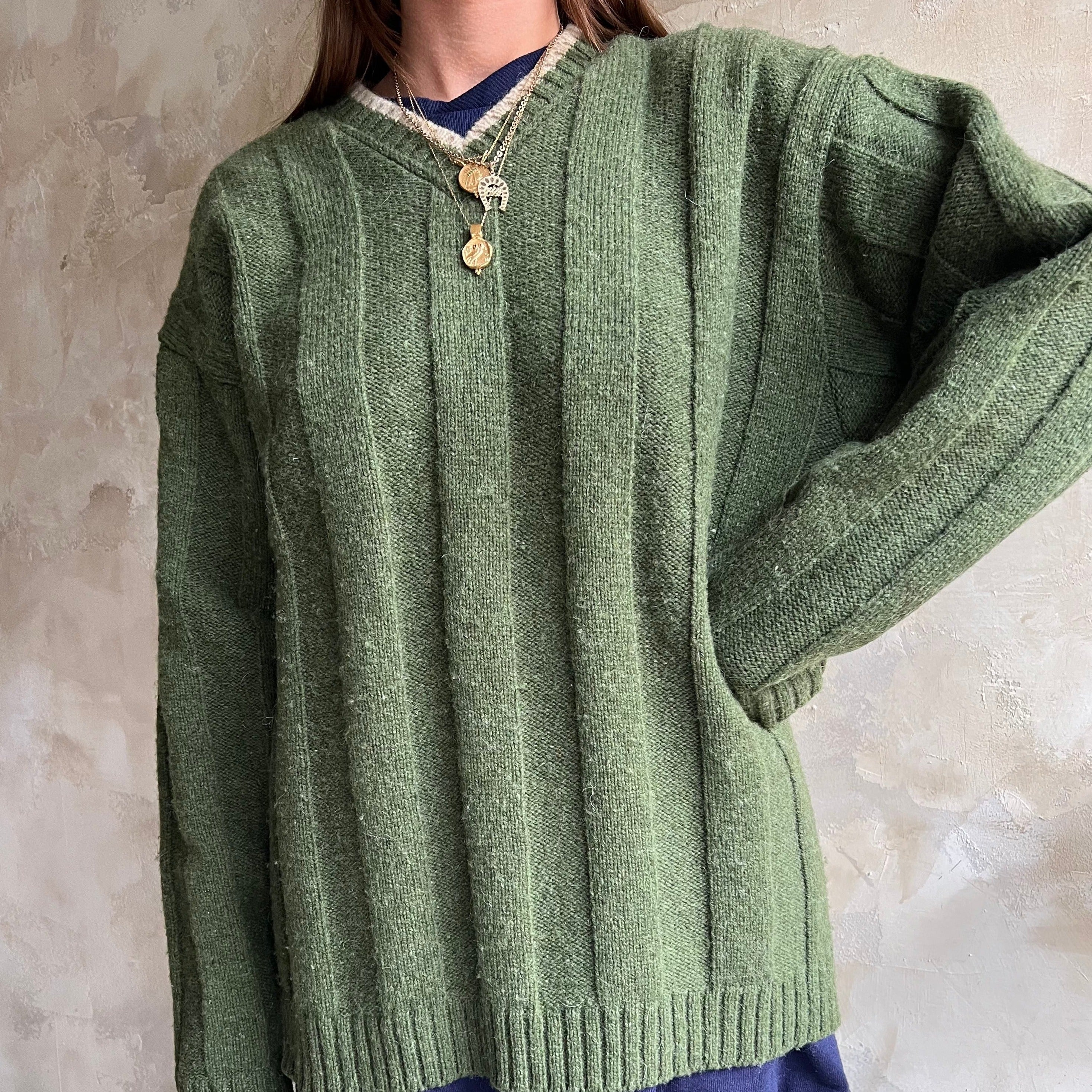 Green London Fog Sweater