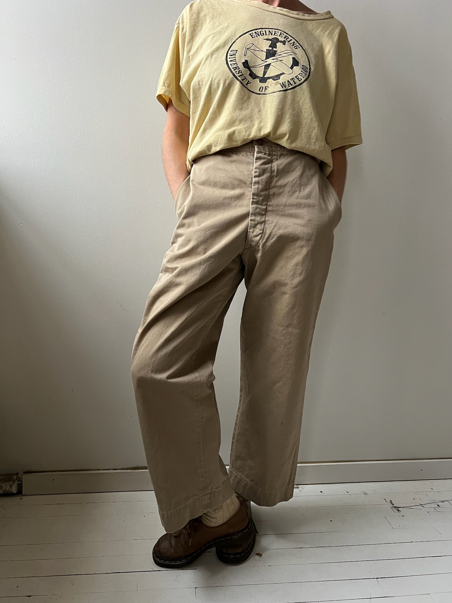 1940s Khaki Trouser