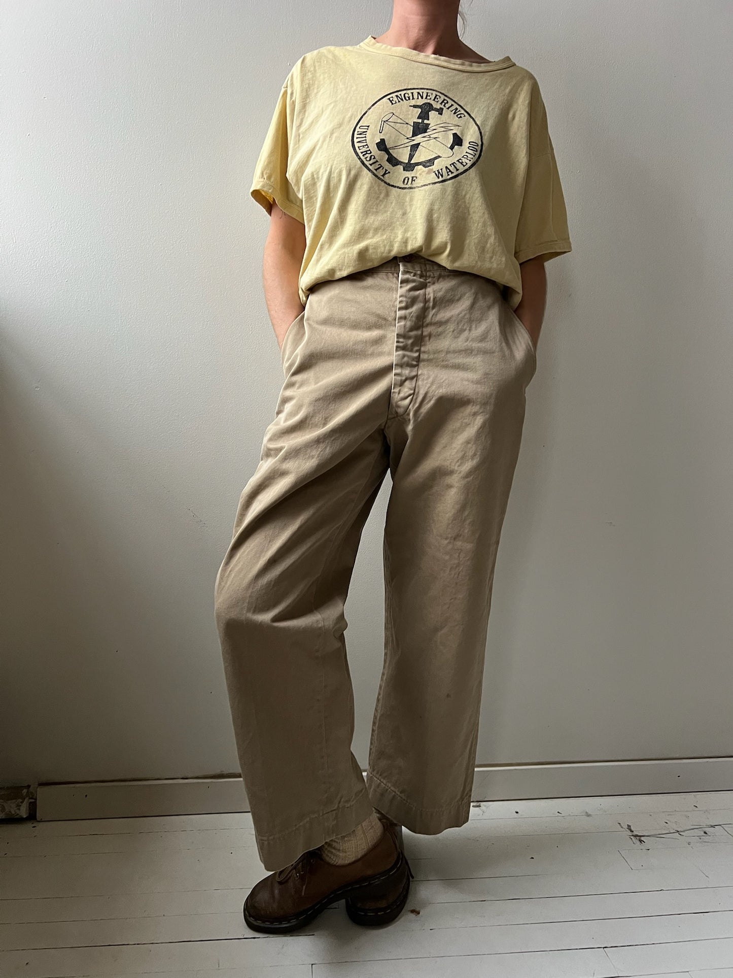 1940s Khaki Trouser