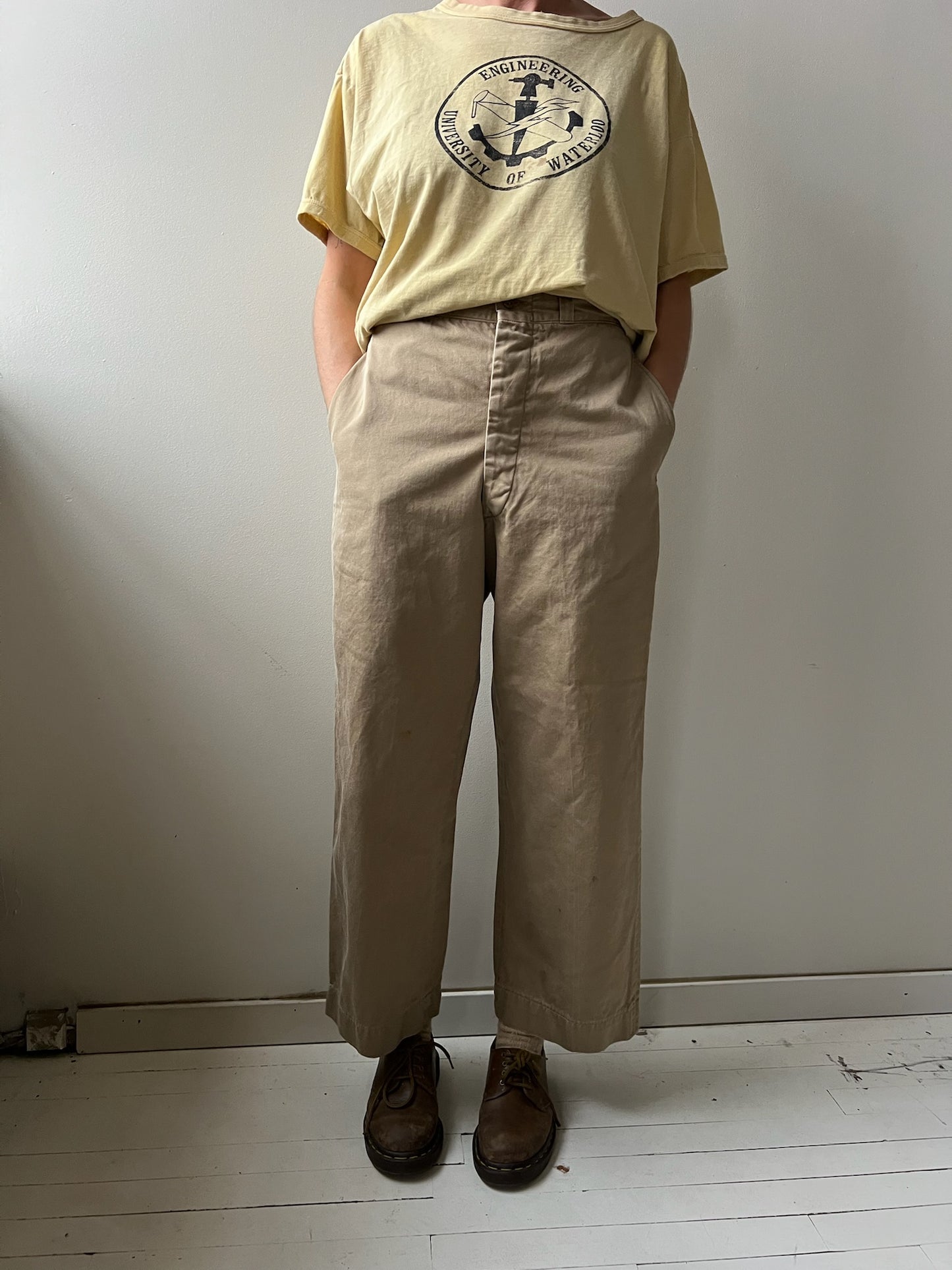 1940s Khaki Trouser