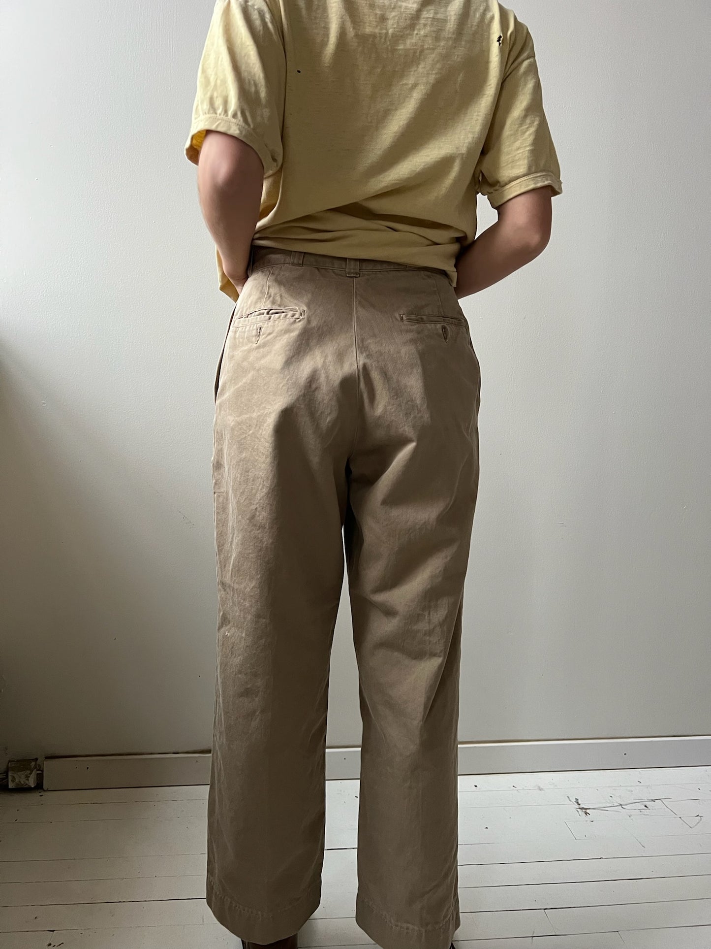 1940s Khaki Trouser
