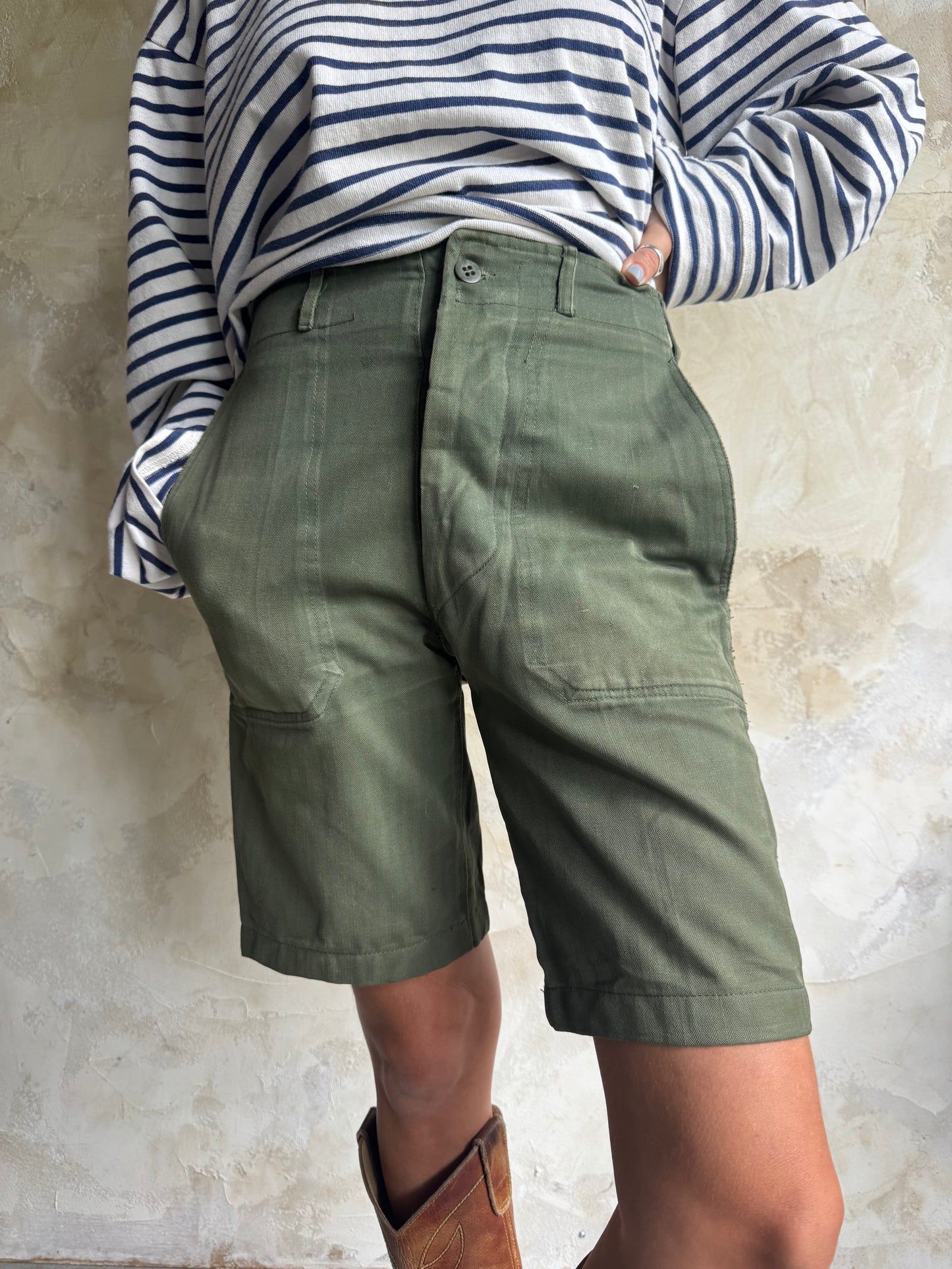 1950/60s Korean War HBT Shorts 02
