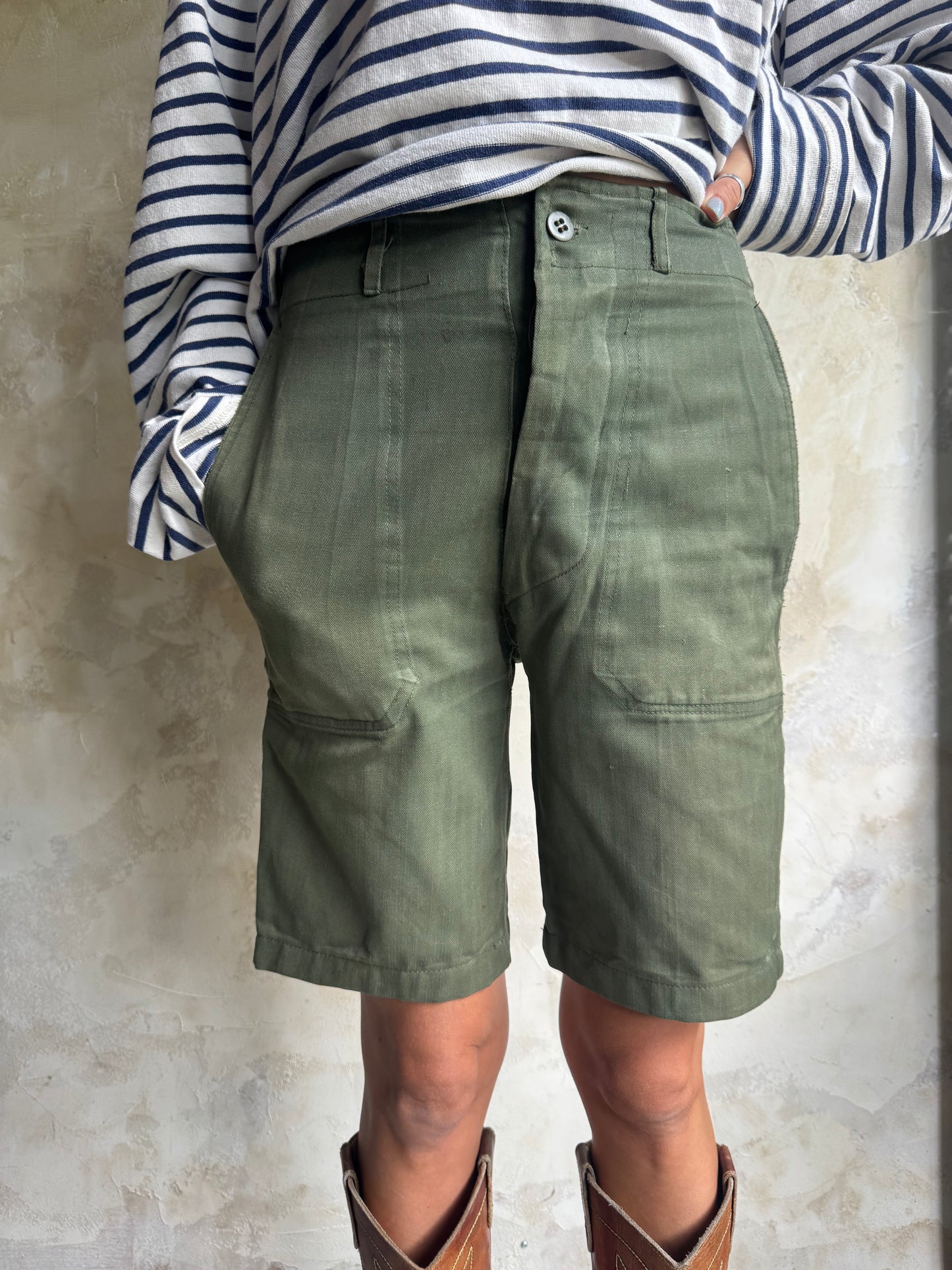 1950/60s Korean War HBT Shorts 02