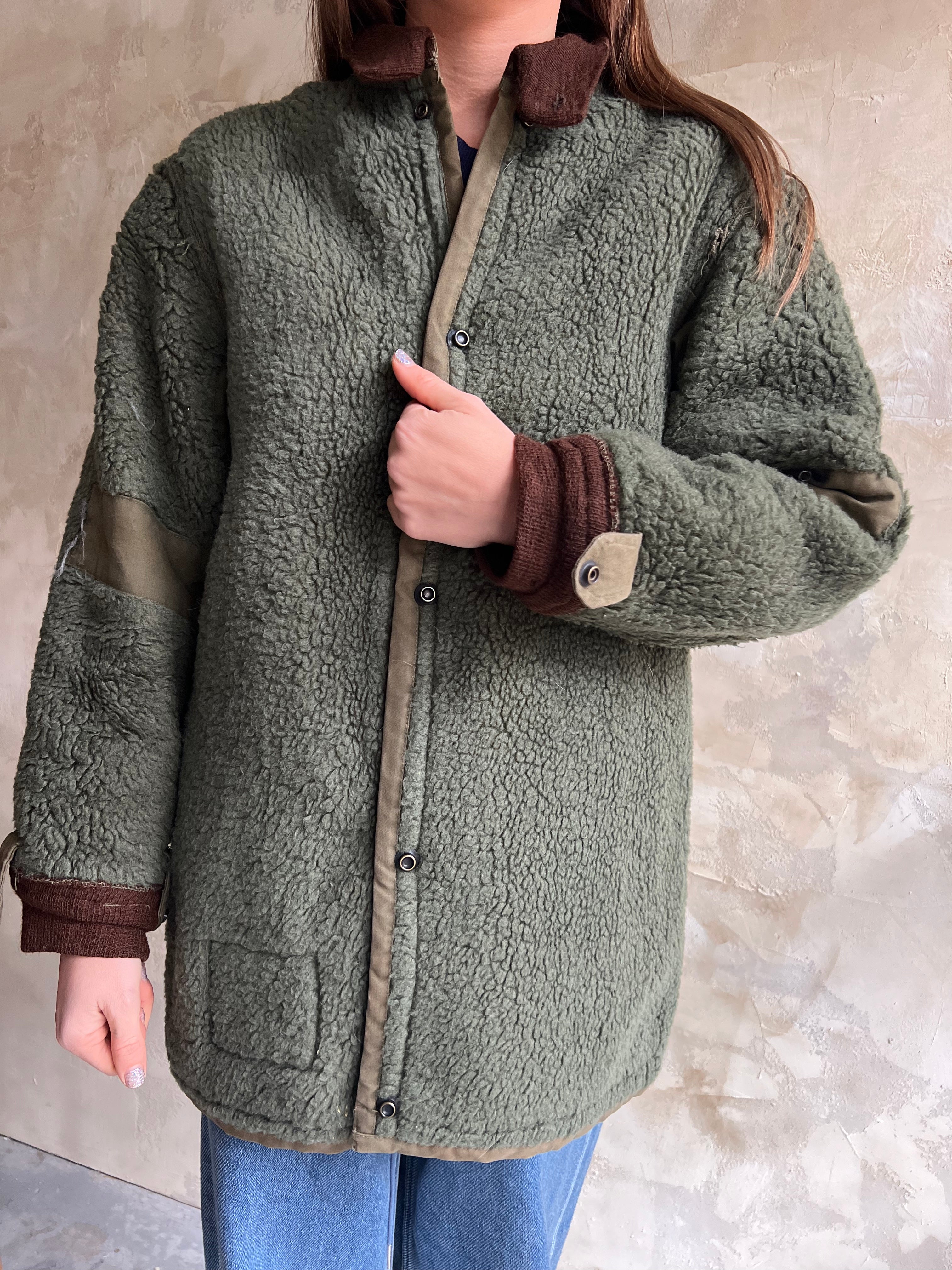 Faux Shearling Military Liner
