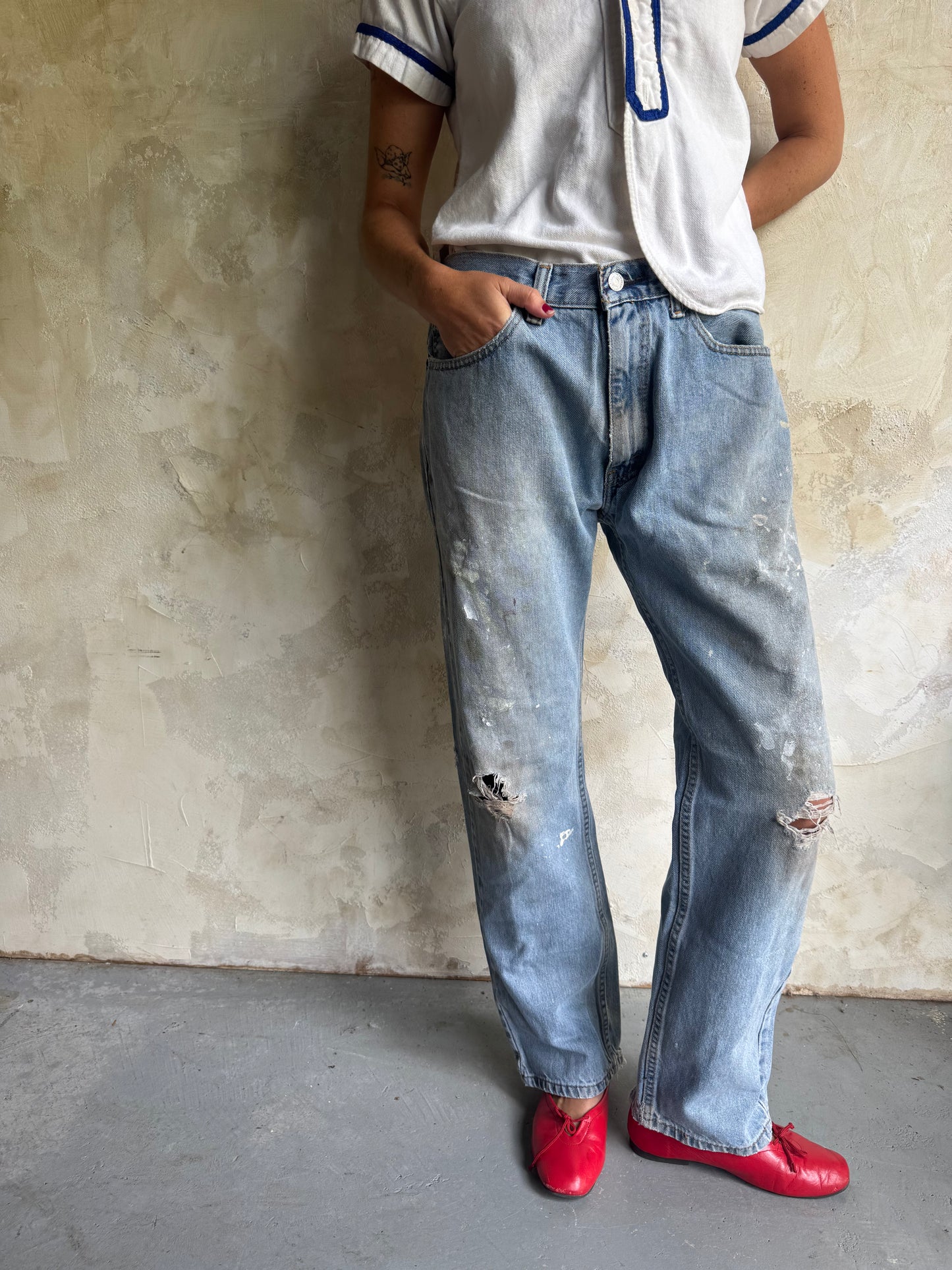 Distressed Painters Levi’s 505