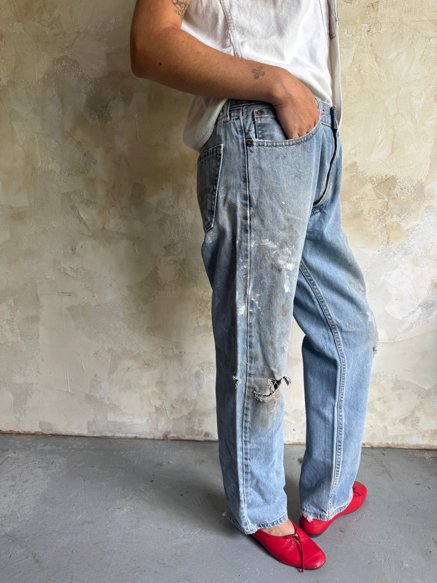 Distressed Painters Levi’s 505
