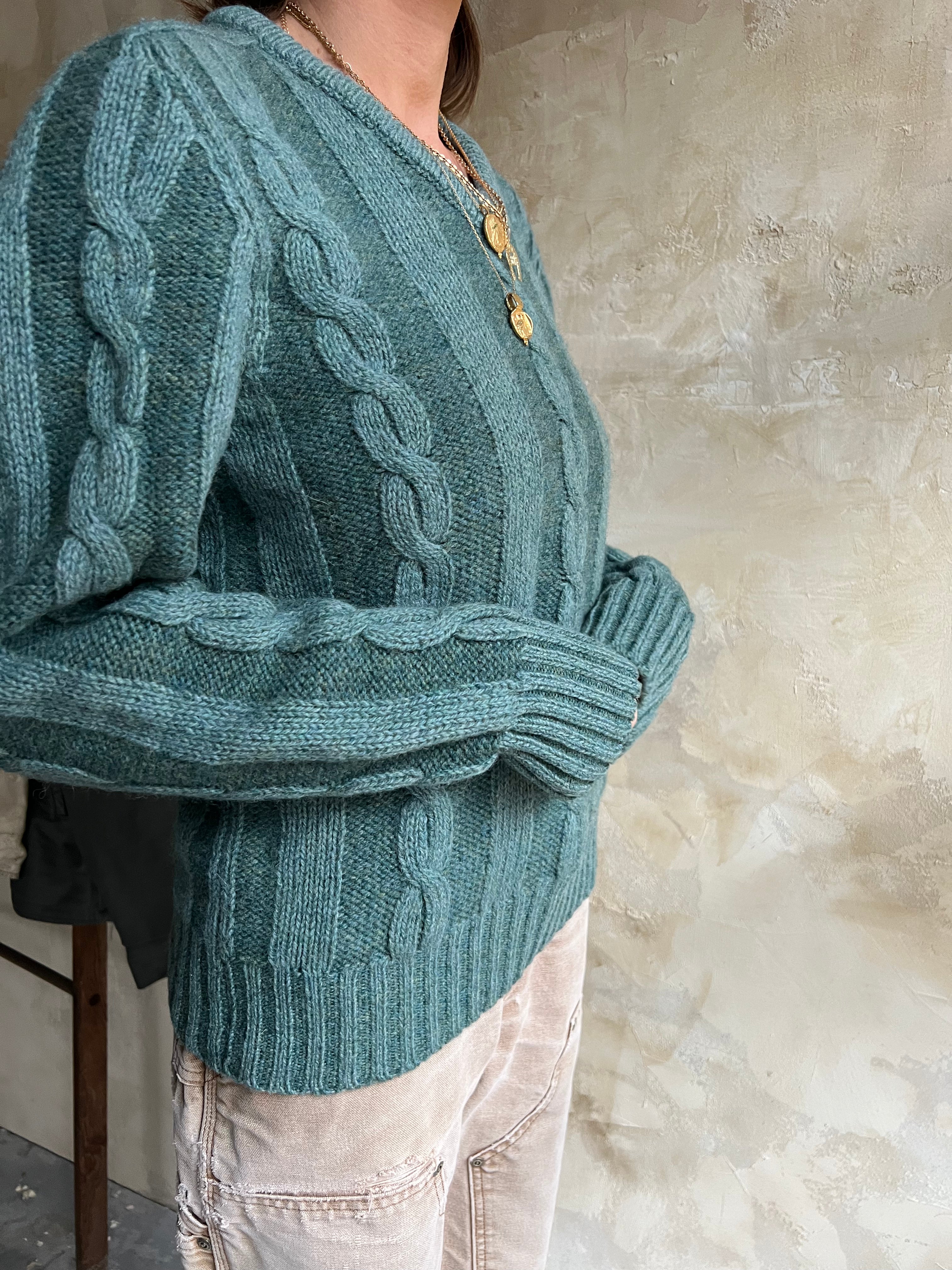Teal Wool Pullover