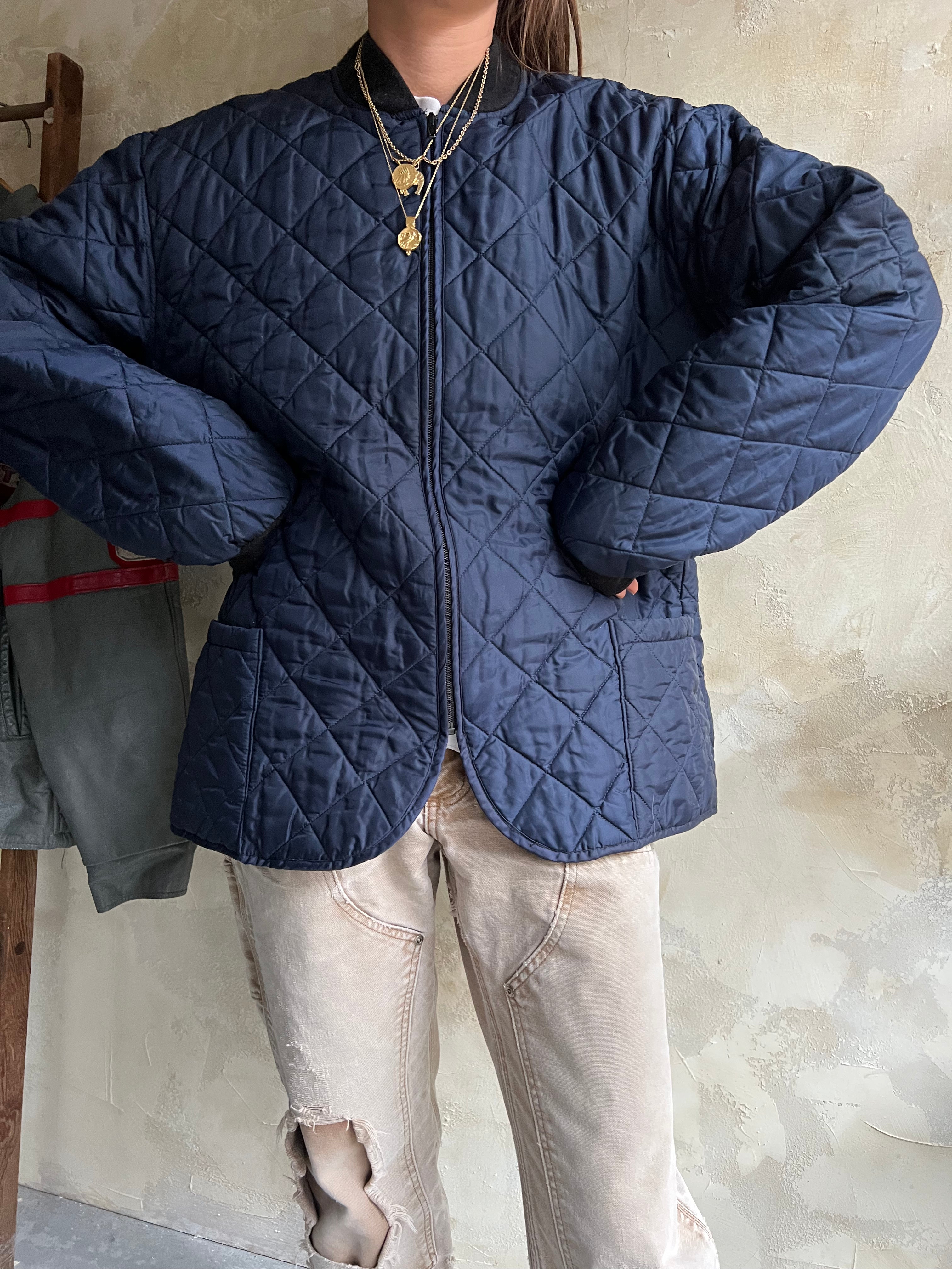 Navy Light Quilted Liner Jacket