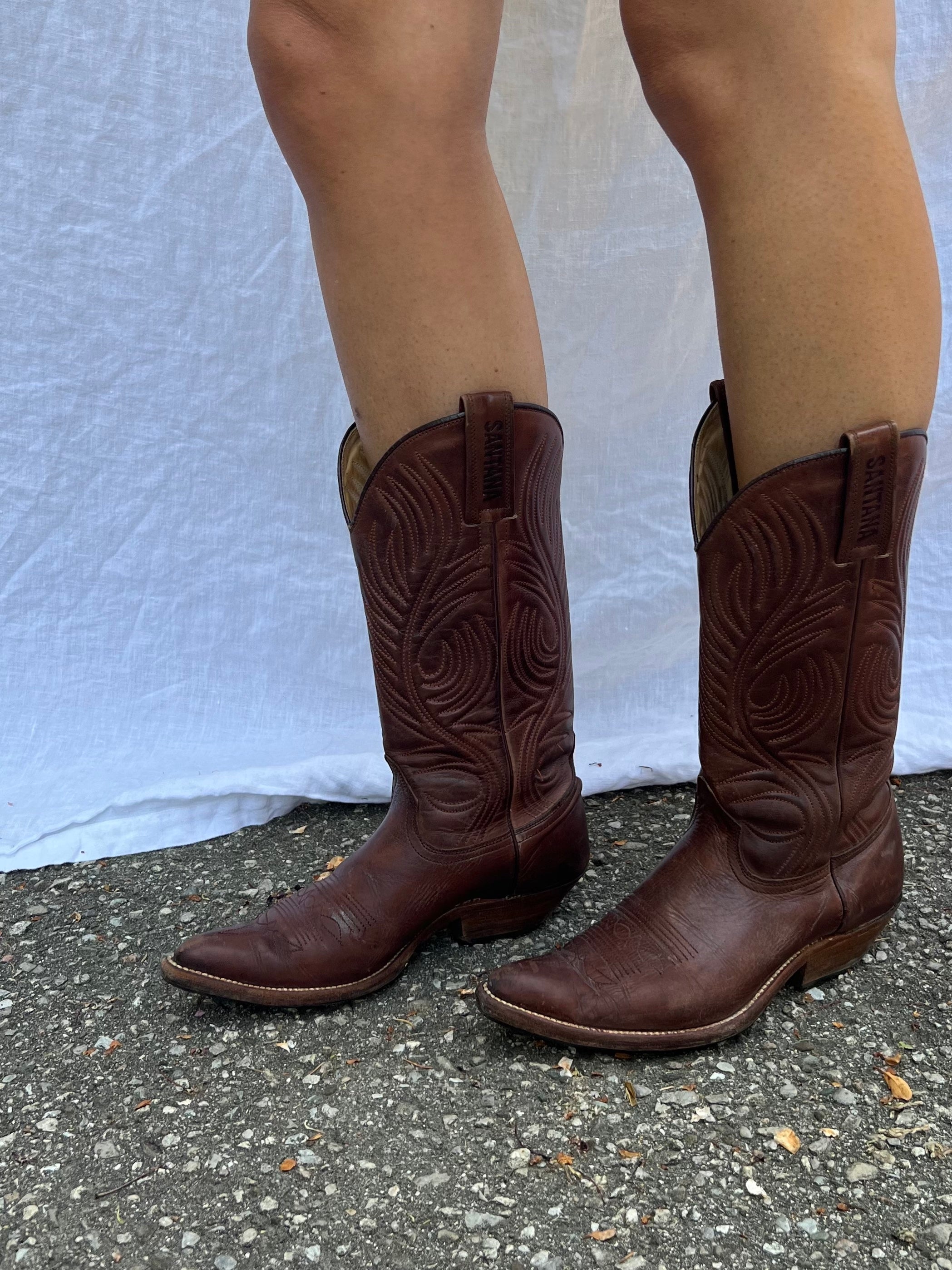 Brown Santana Cowboy Boots - 5