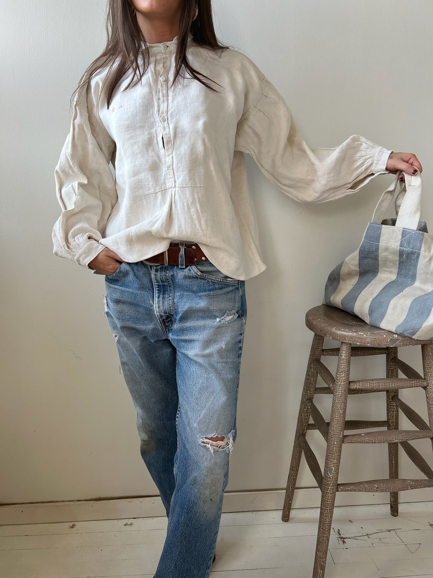 Linen Edwardian Blouse 03