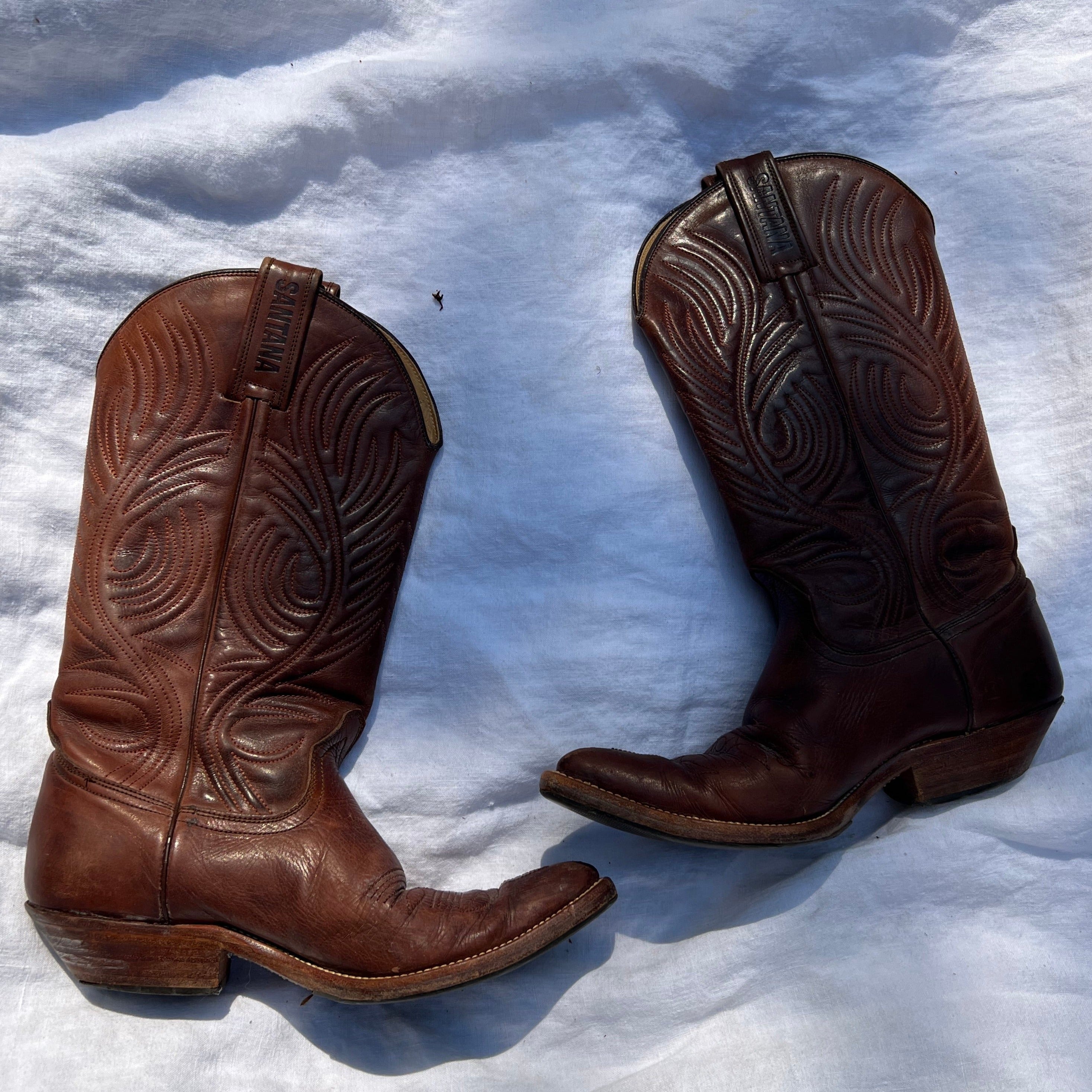 Brown Santana Cowboy Boots - 5