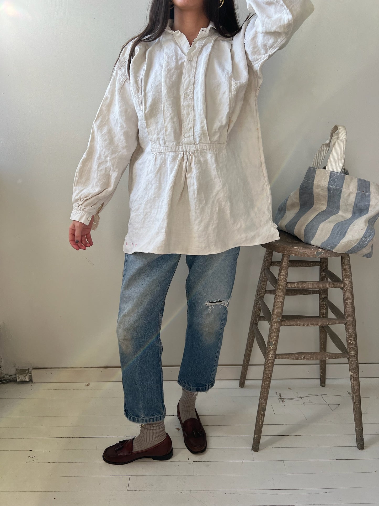 Linen Edwardian Blouse 06