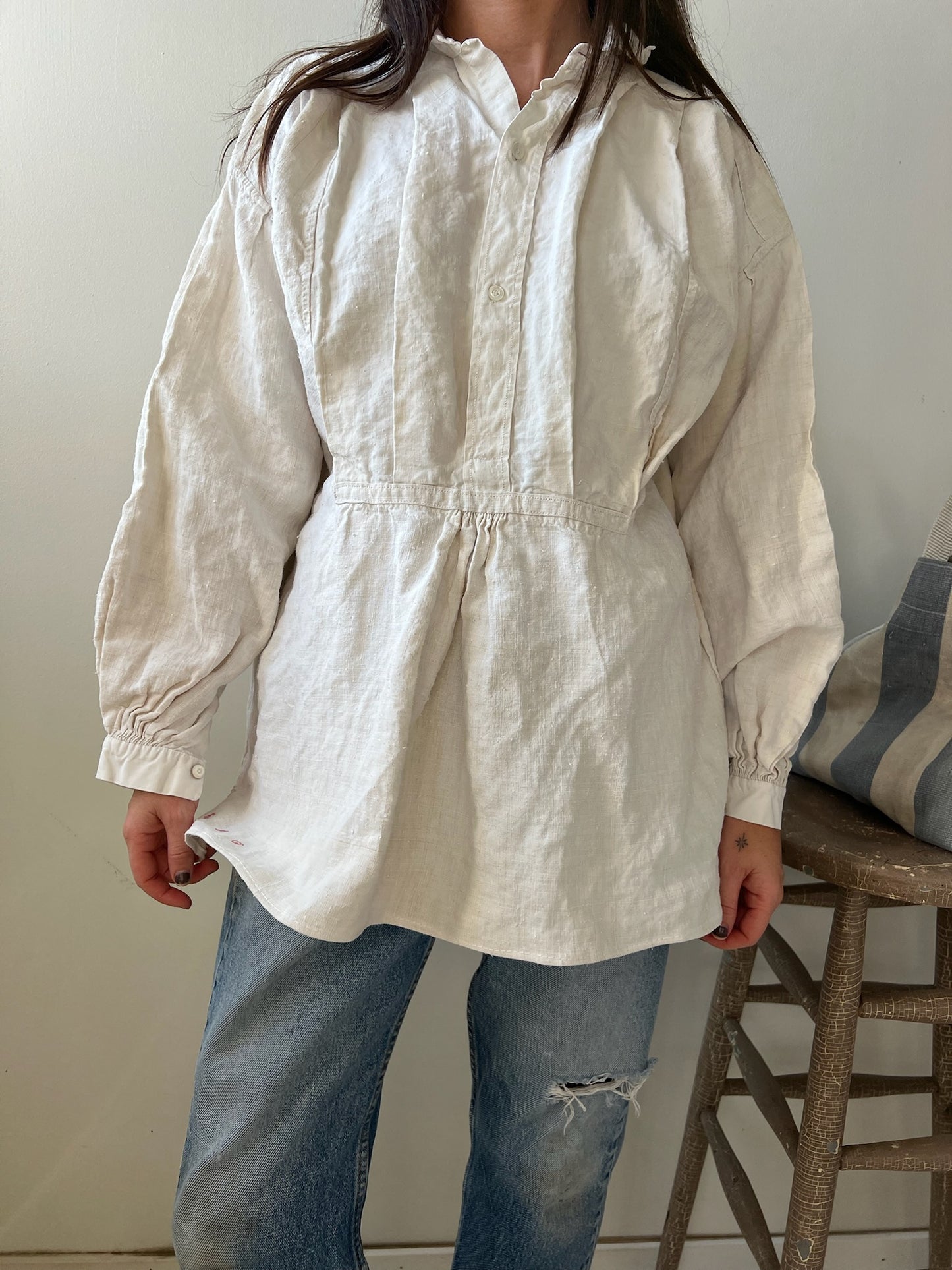 Linen Edwardian Blouse 06