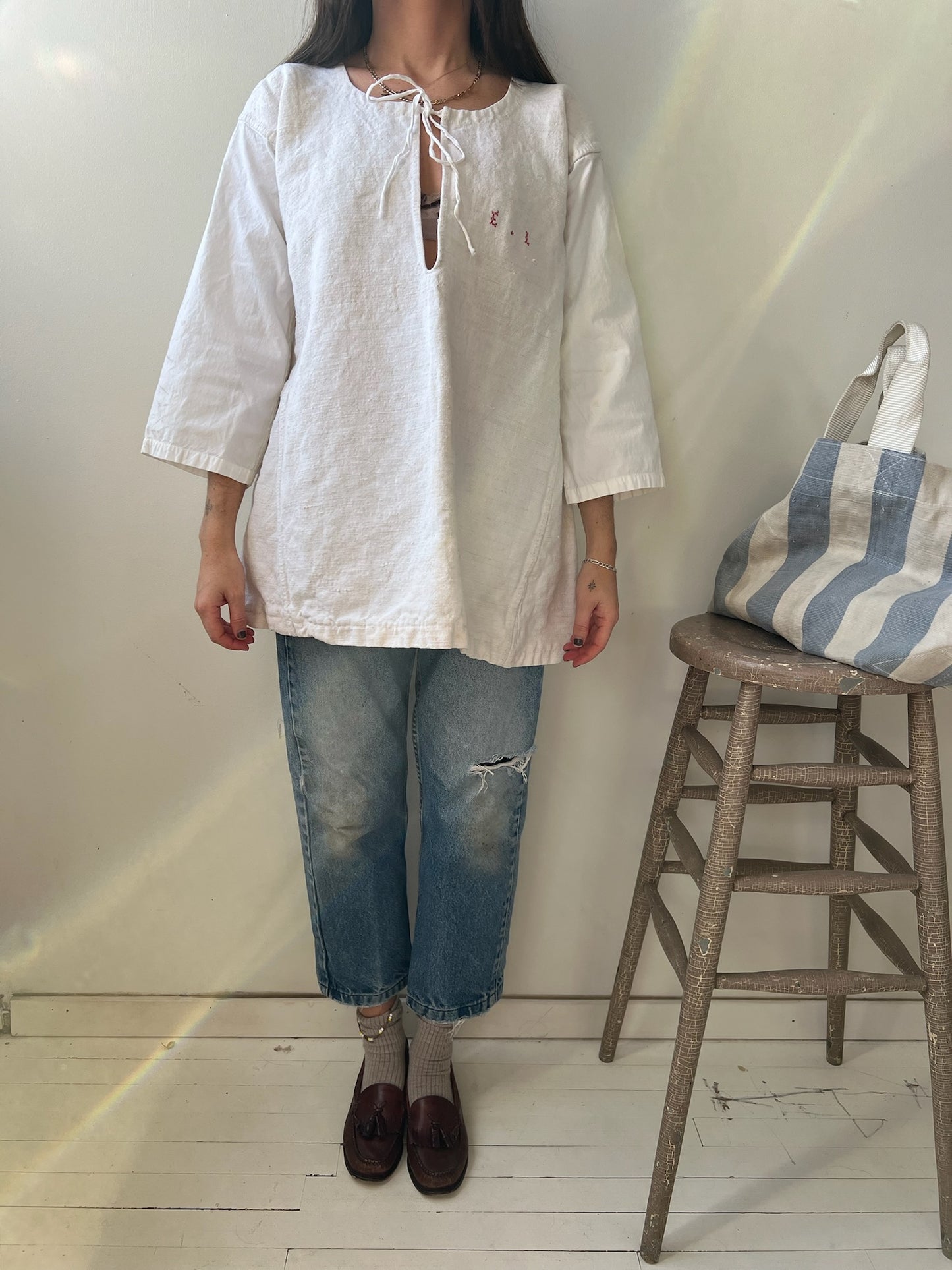 Linen Edwardian Smock 07