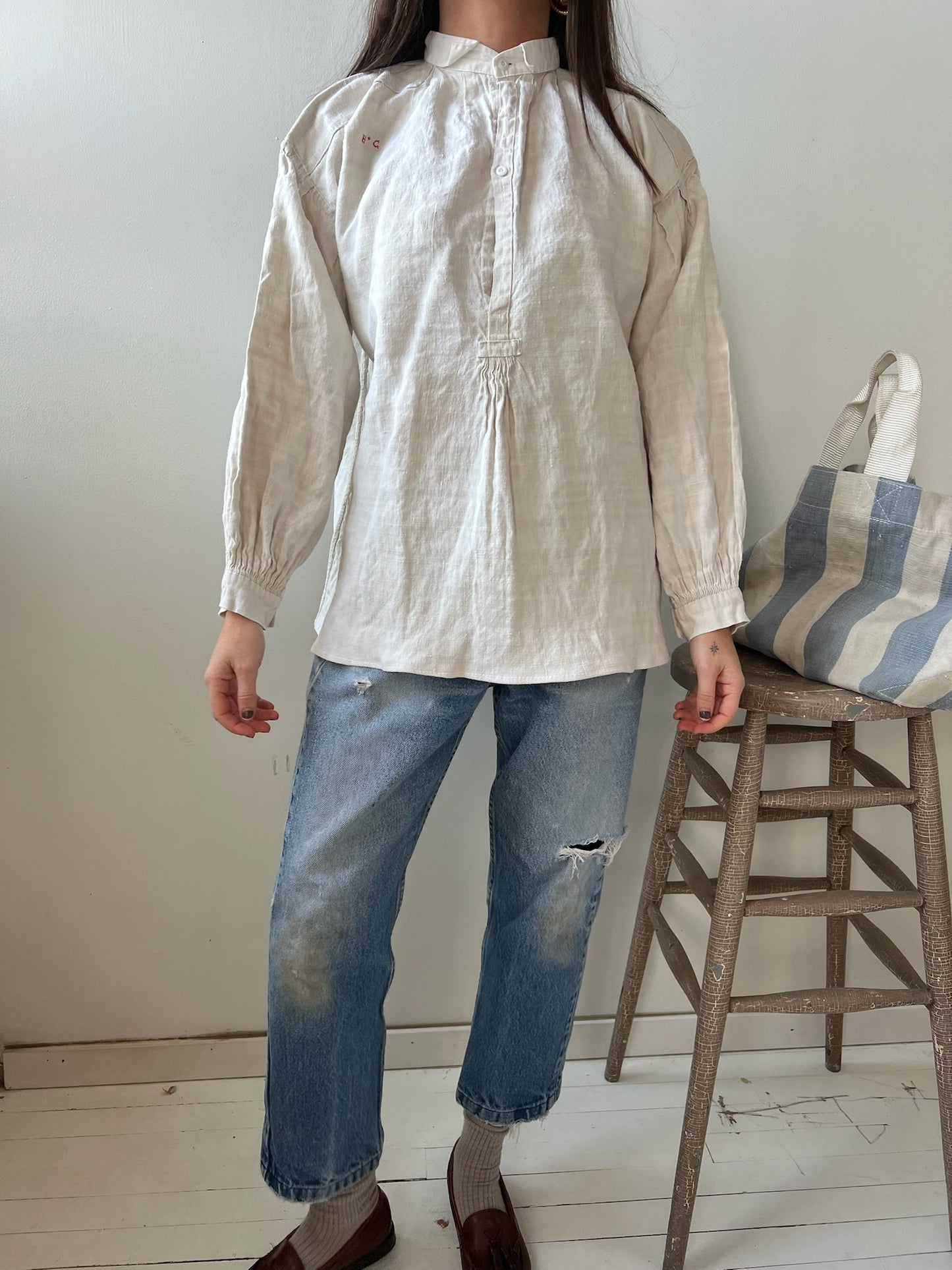 Linen Edwardian Blouse 08