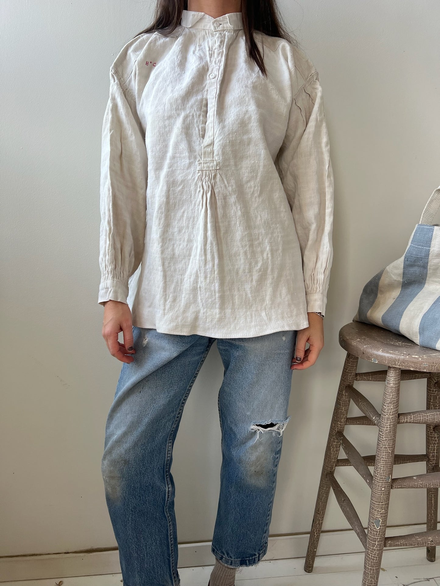 Linen Edwardian Blouse 08