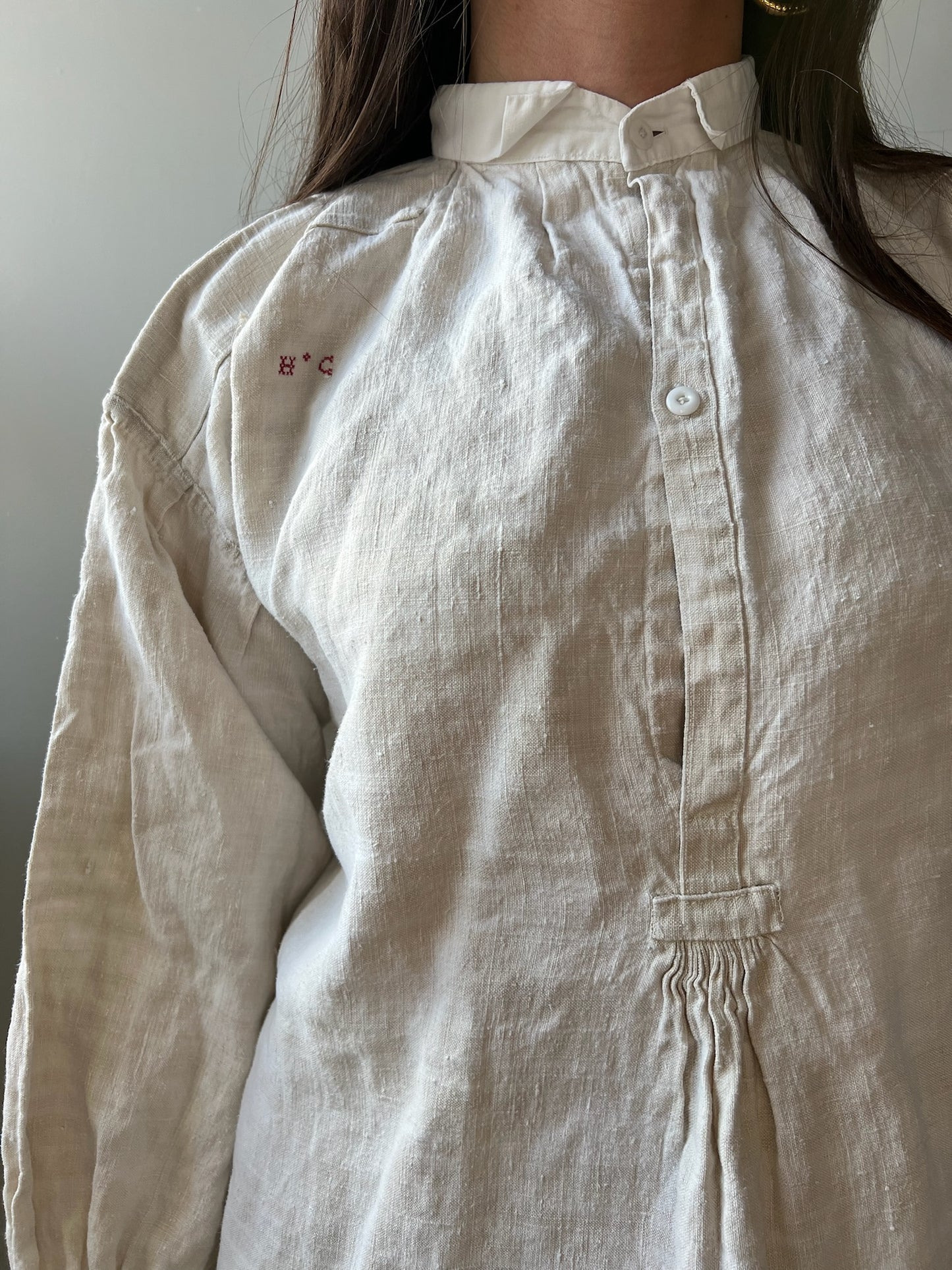 Linen Edwardian Blouse 08