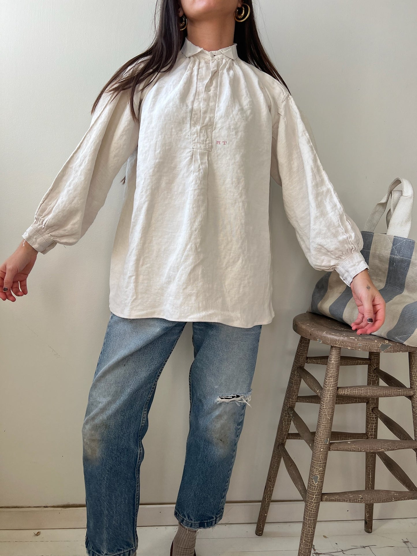 Linen Edwardian Blouse 11