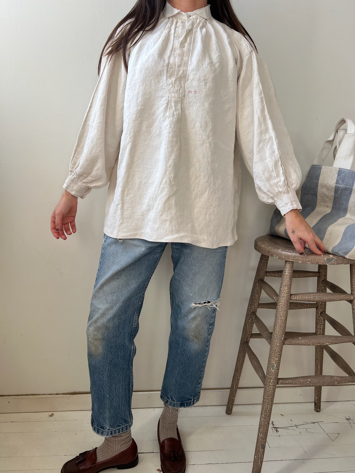 Linen Edwardian Blouse 11