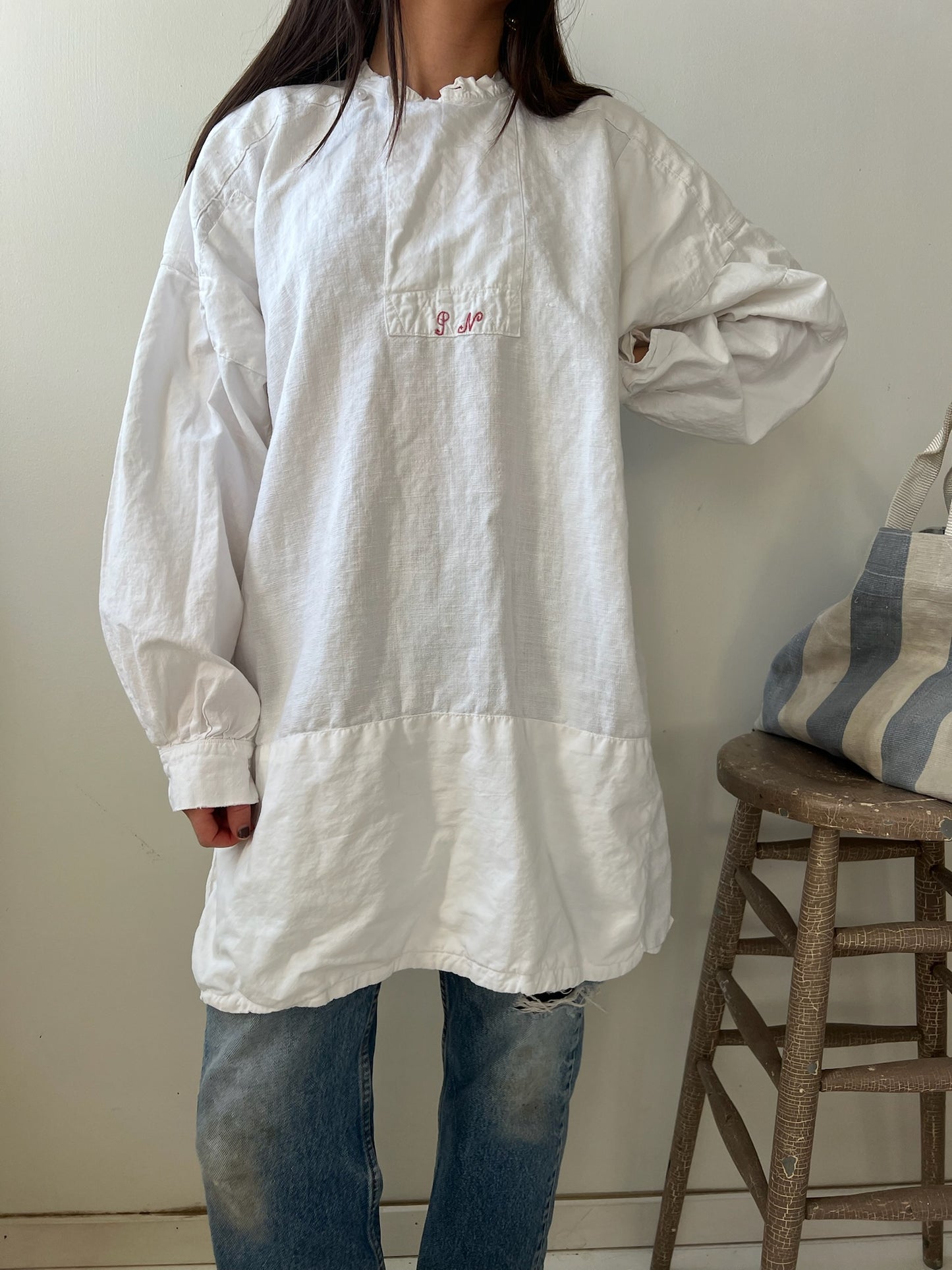 White Linen Edwardian Blouse 12