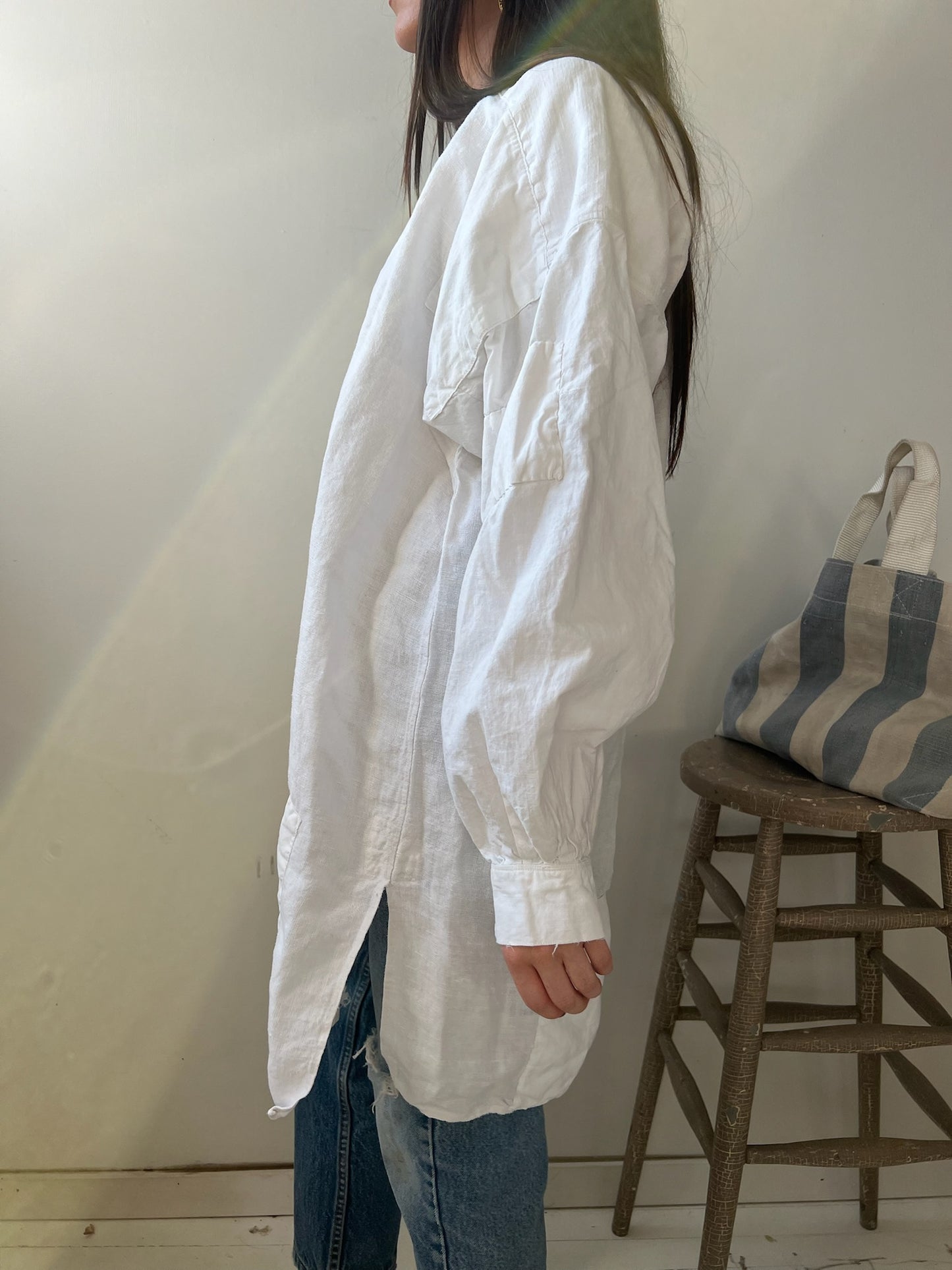 White Linen Edwardian Blouse 12