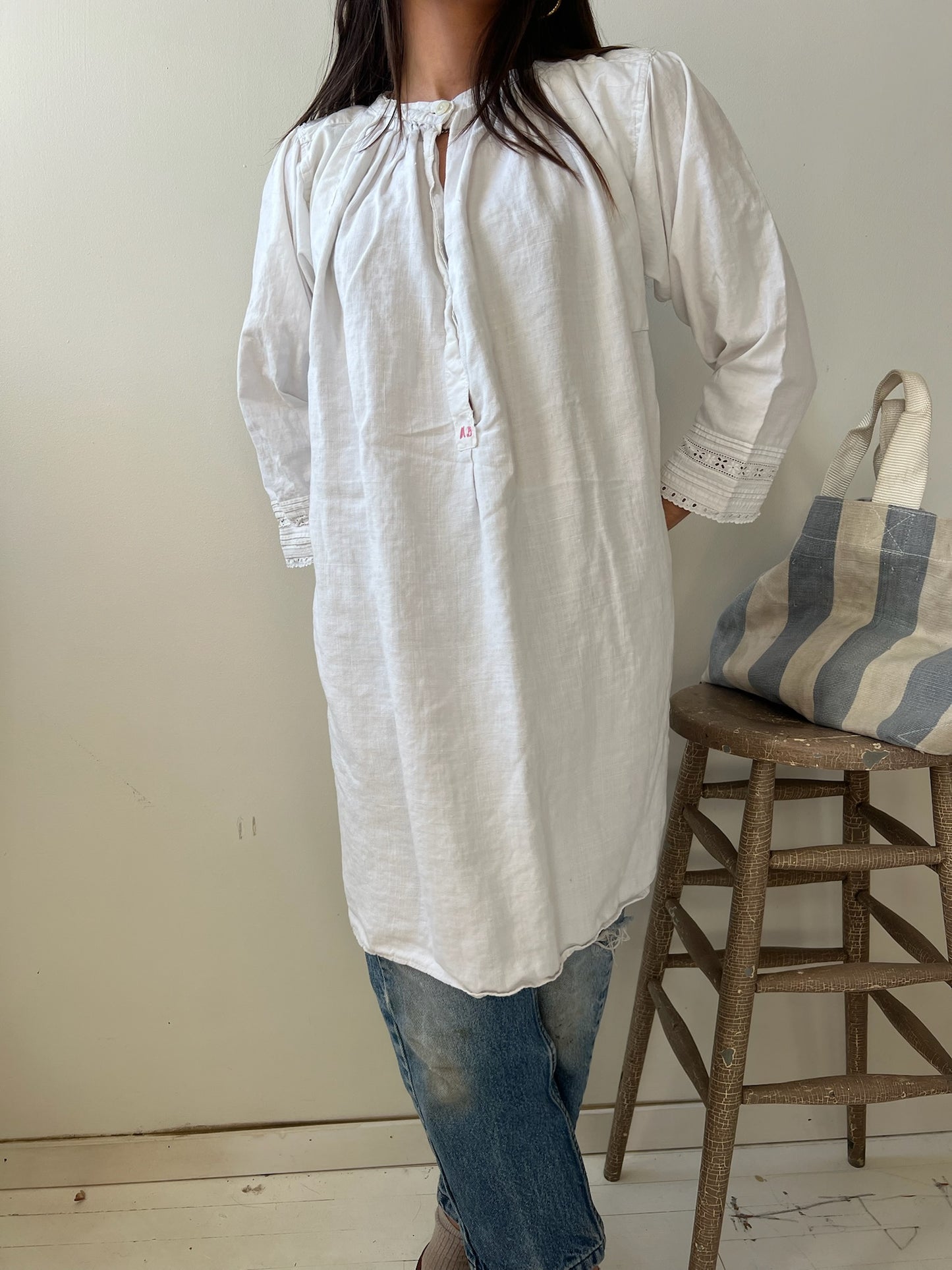 White Linen Edwardian Tunic 13
