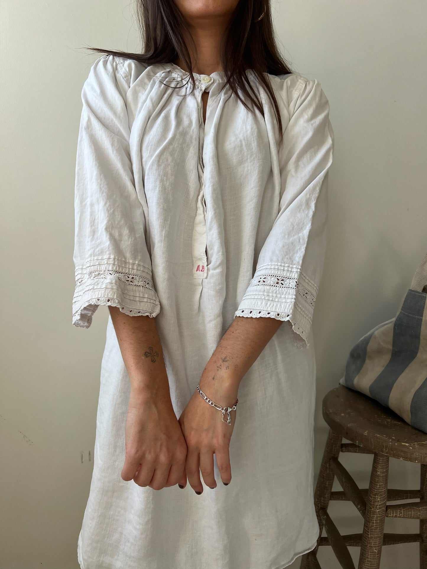 White Linen Edwardian Tunic 13