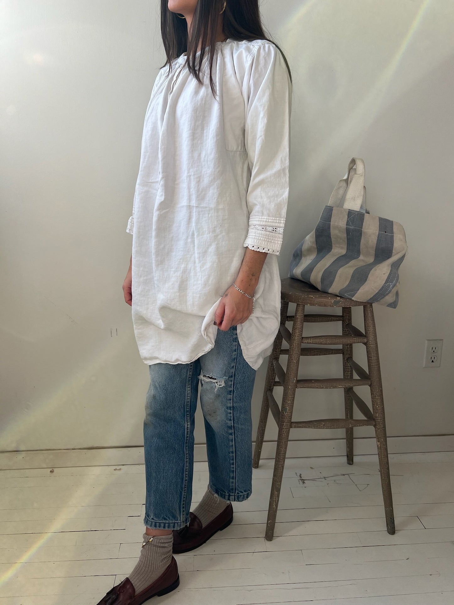 White Linen Edwardian Tunic 13