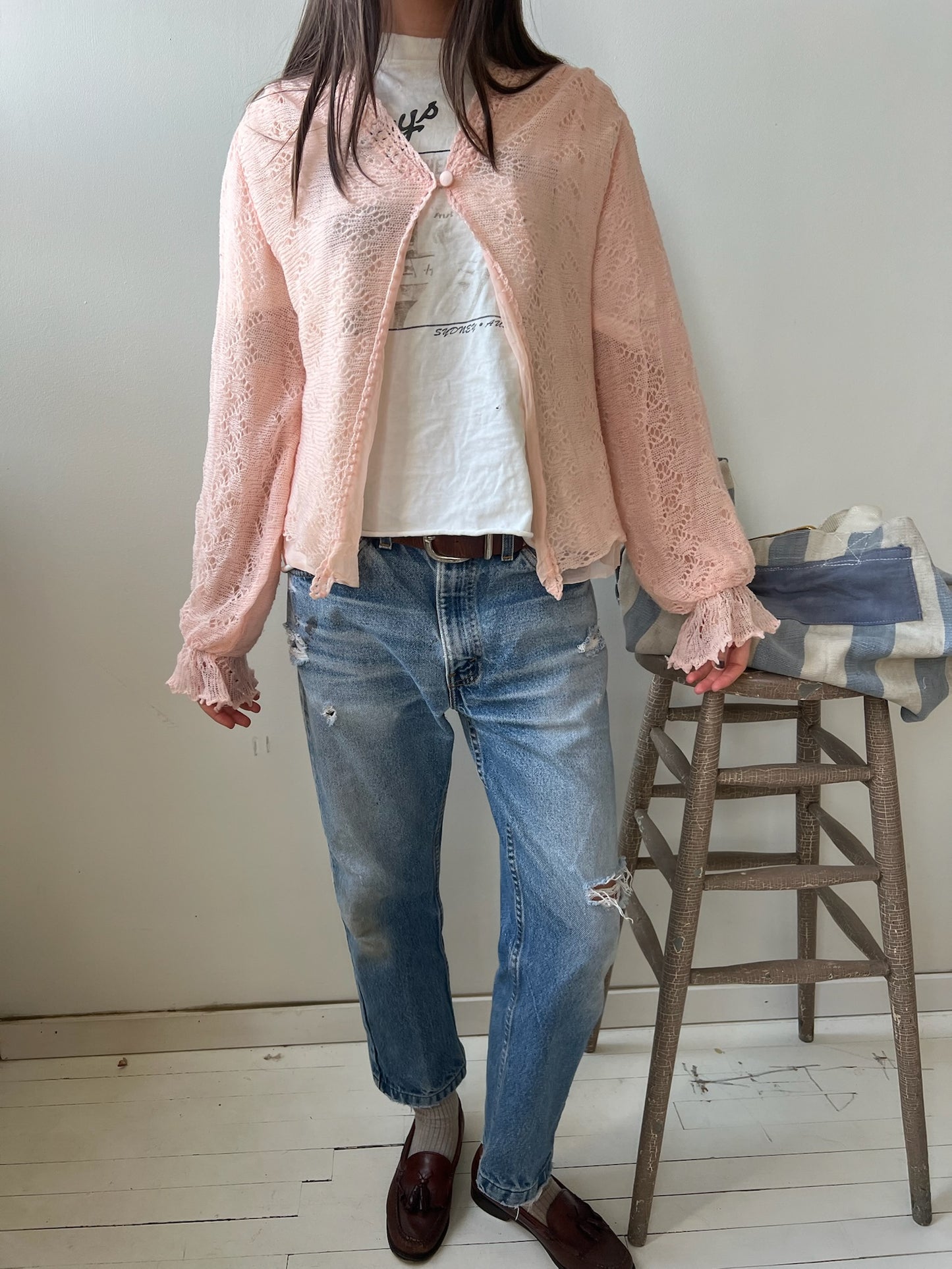 Pale Pink Cardigan