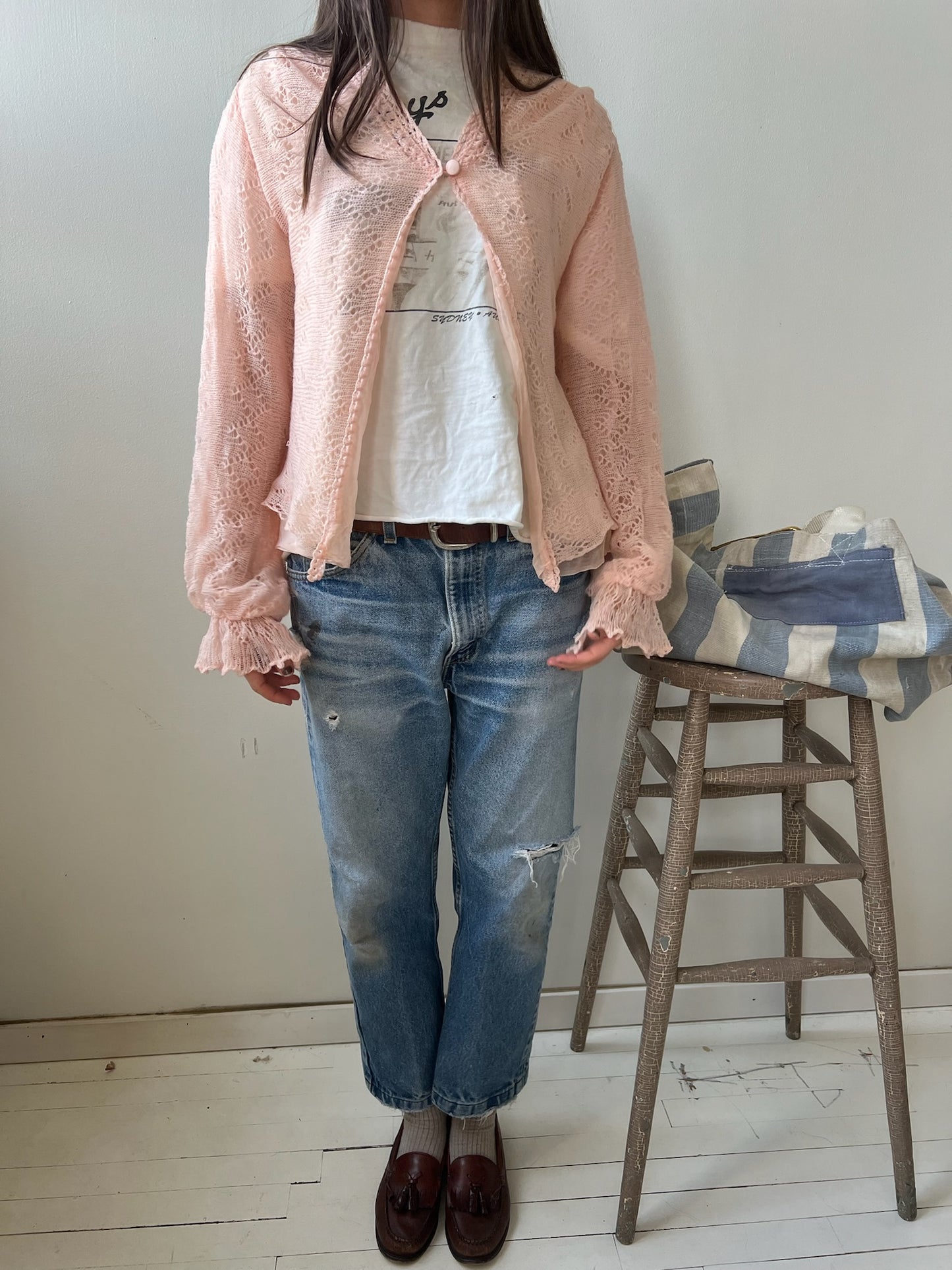 Pale Pink Cardigan