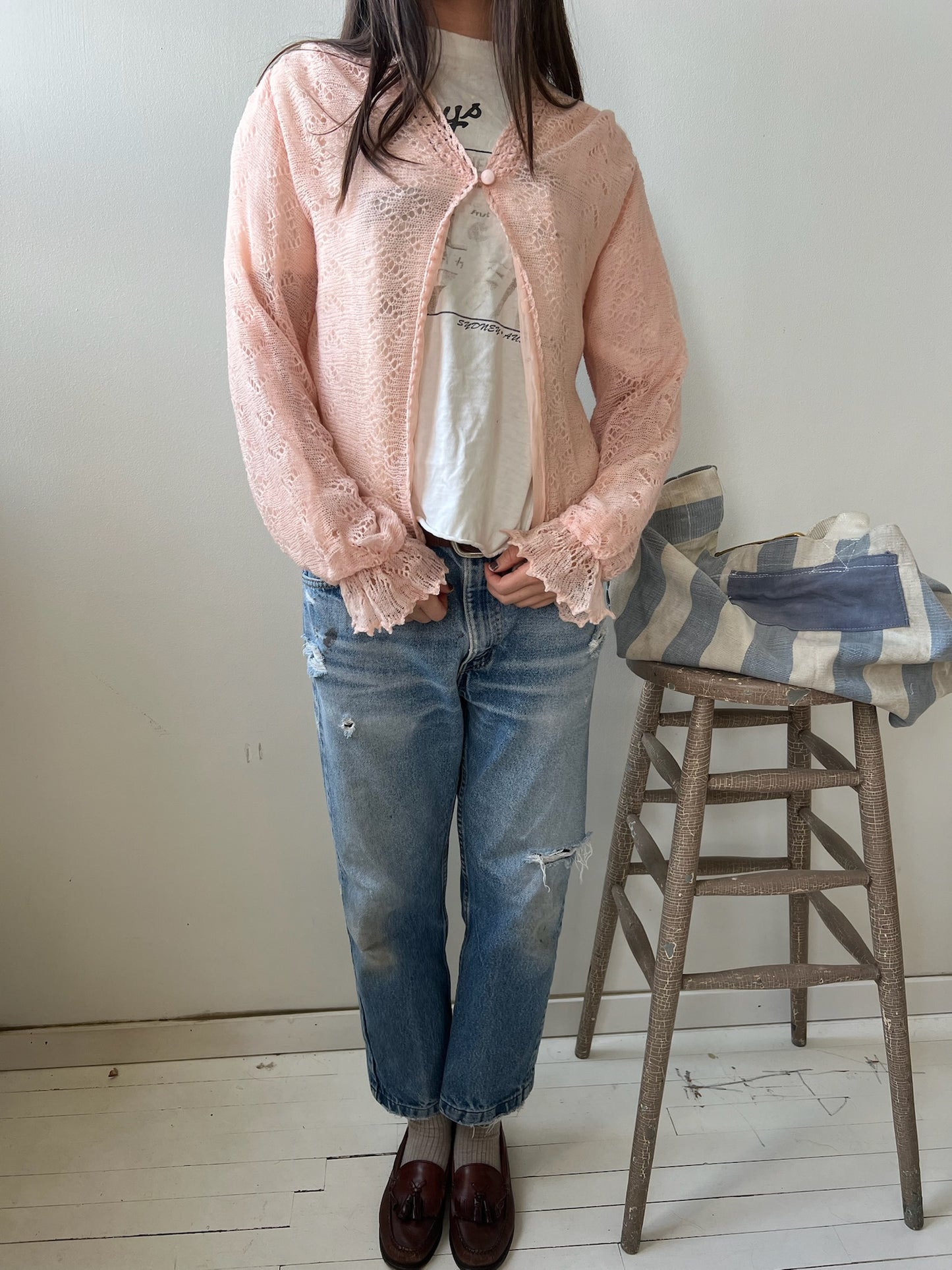 Pale Pink Cardigan