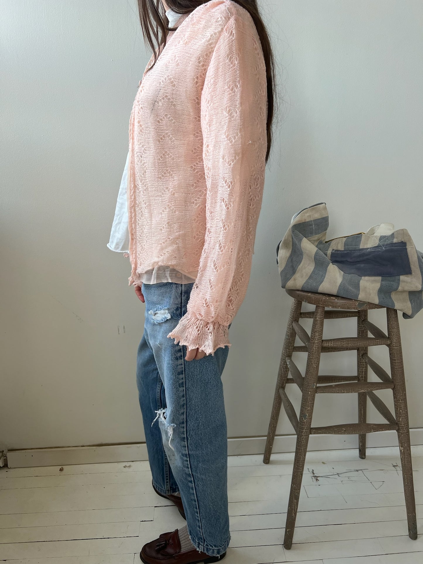 Pale Pink Cardigan