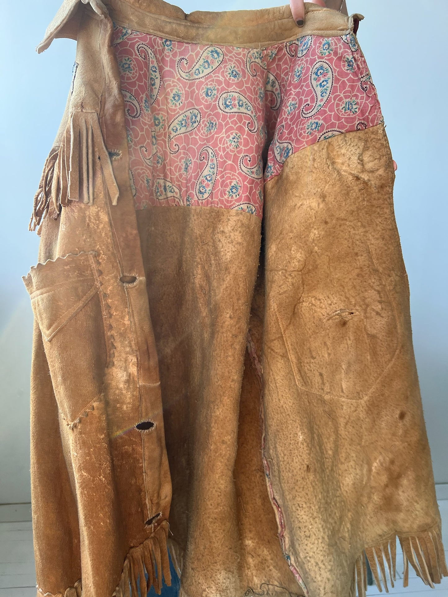 Beaded Fringe Suede Jacket